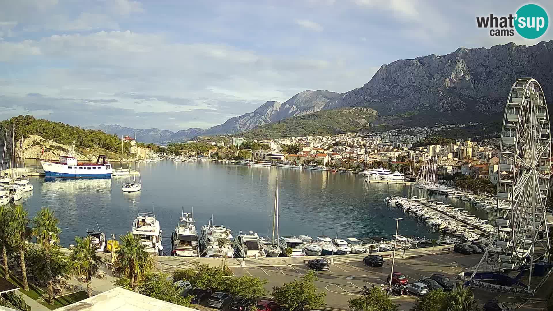 Webcam Makarska ‘s seaside promenade