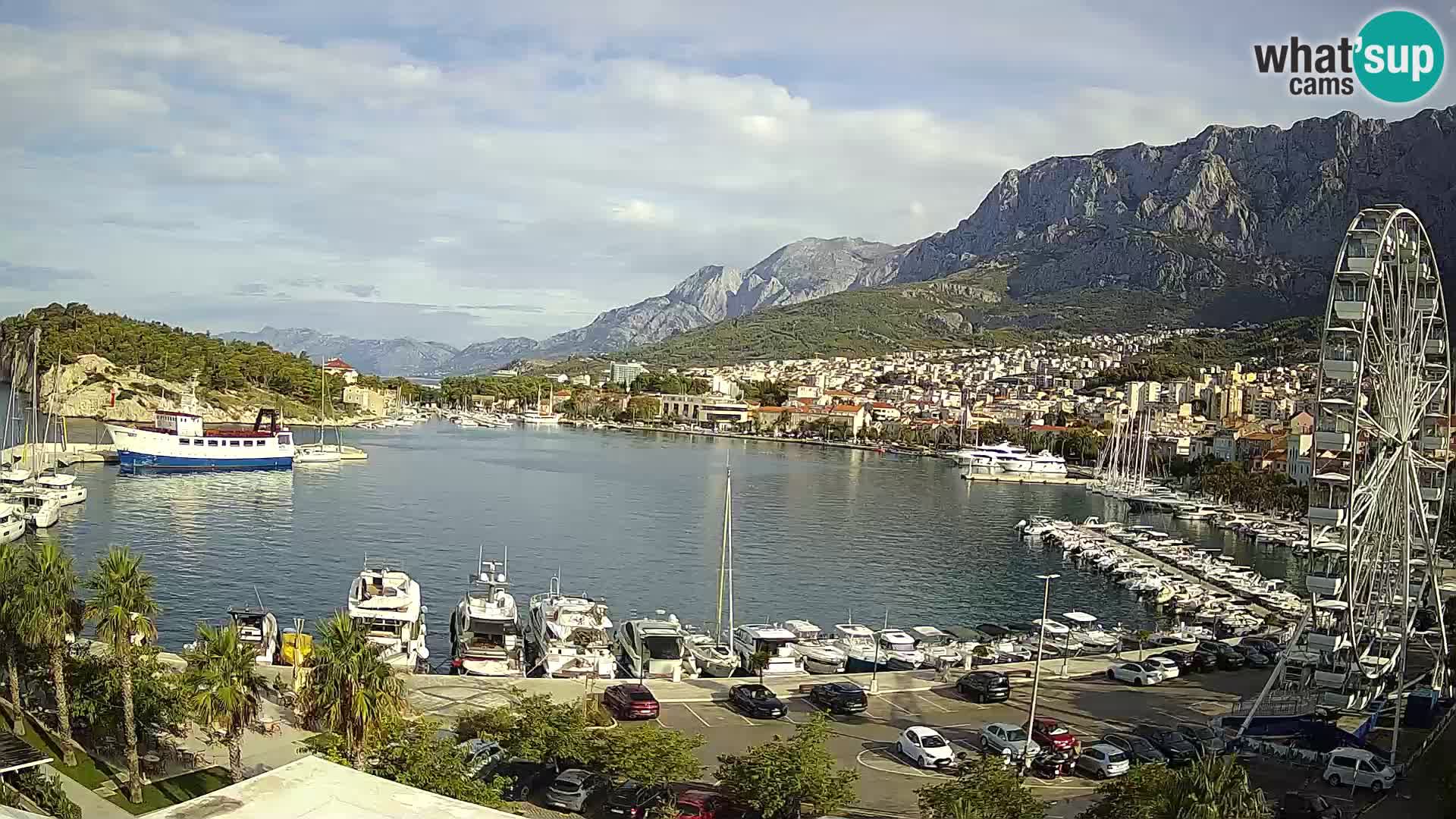 Webcam Makarska ‘s seaside promenade