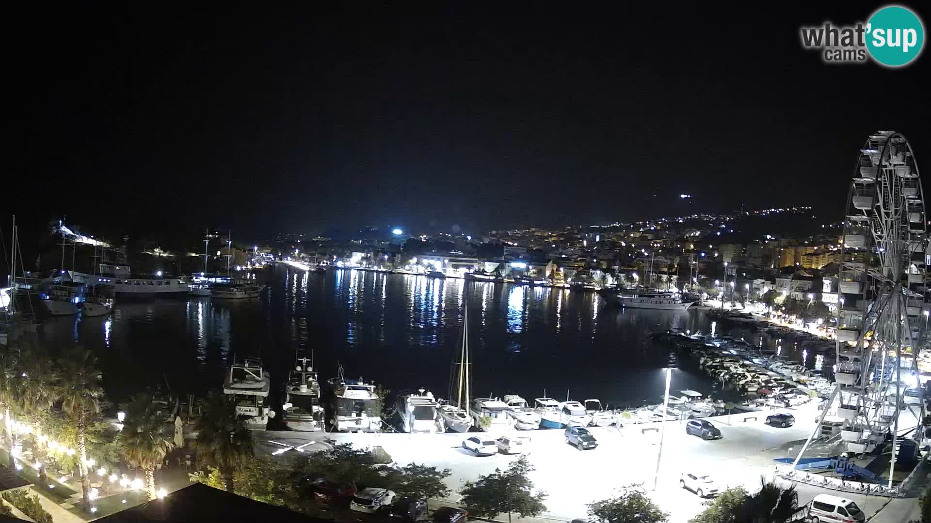 Webcam Makarska promenade de bord de mer