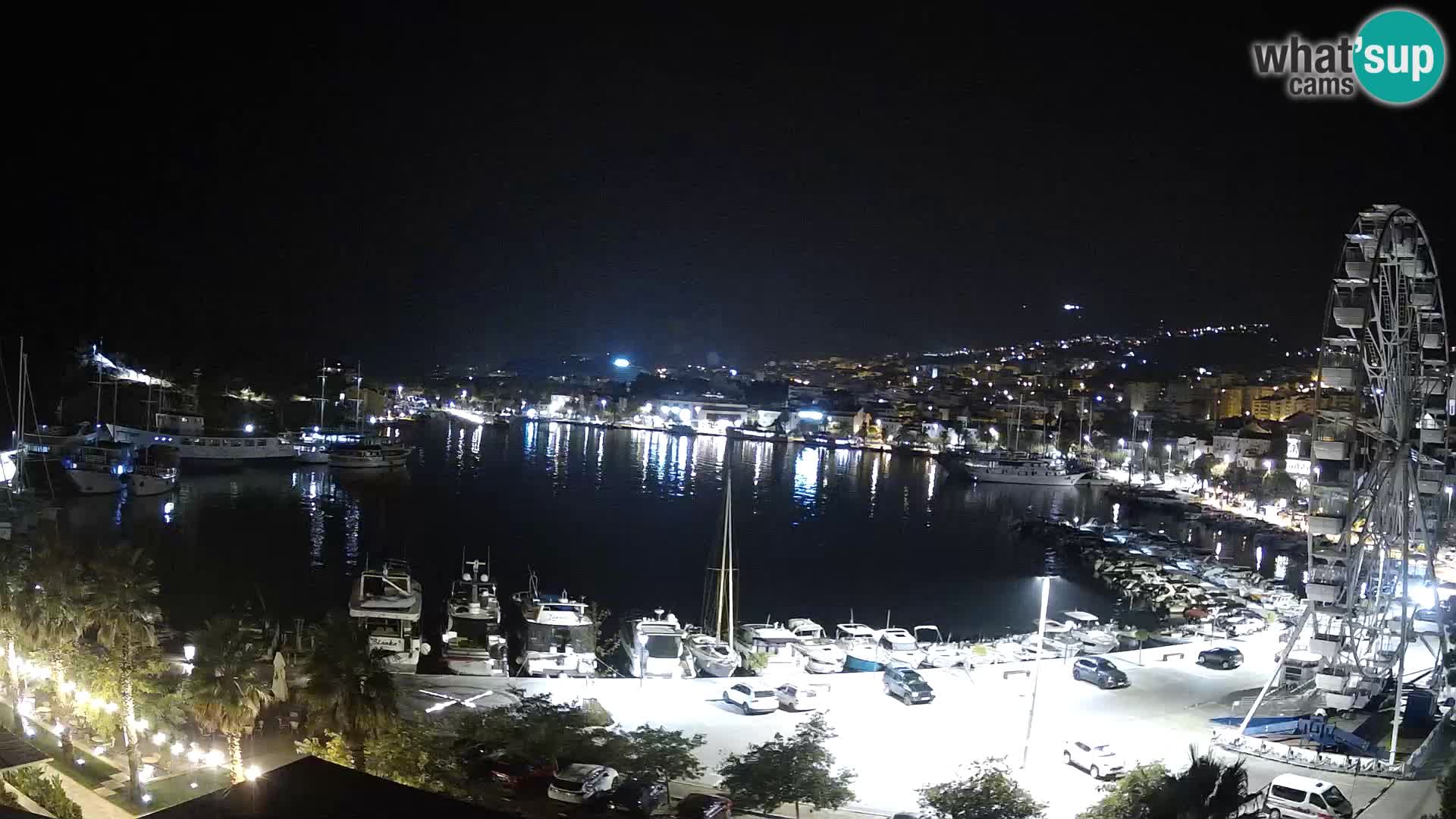 Webcam Makarska promenade de bord de mer