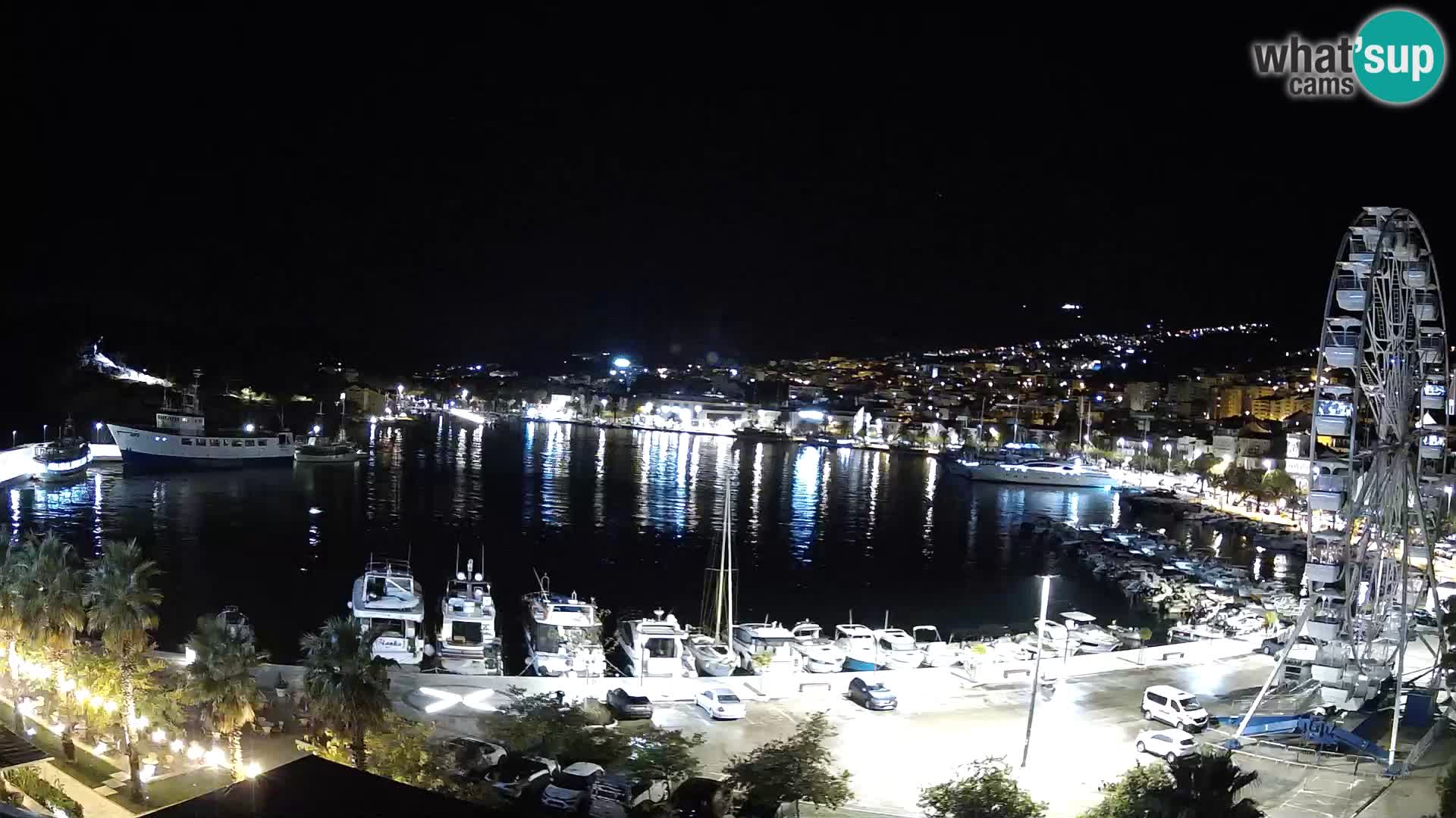 Webcam Makarska promenade de bord de mer