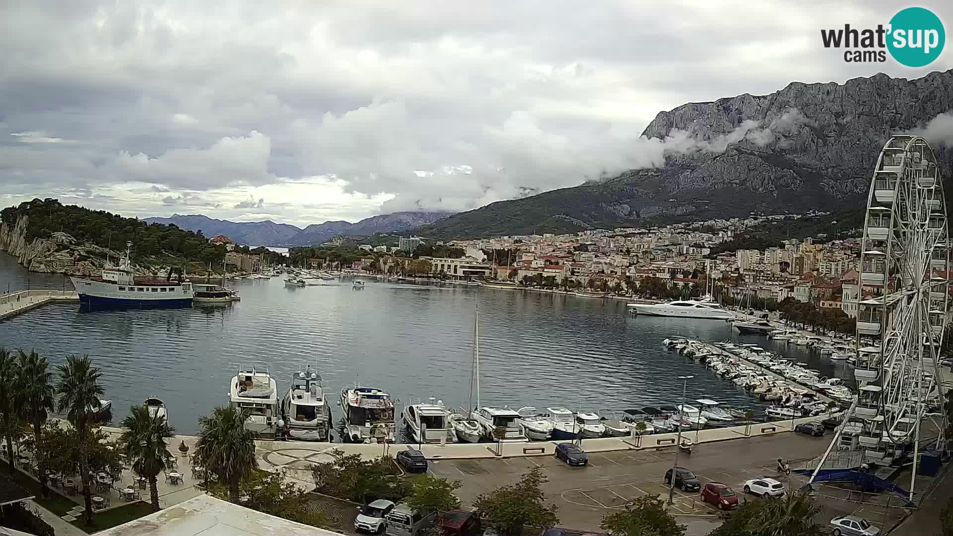 Webcam Makarska promenade de bord de mer