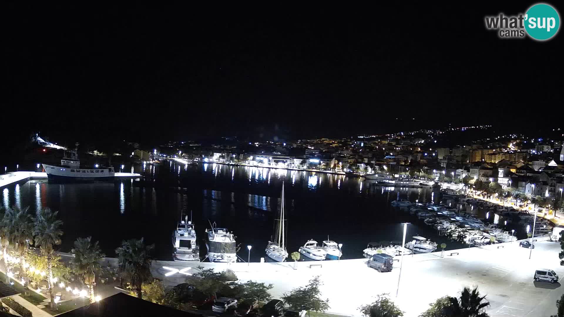 Webcam Makarska promenade de bord de mer