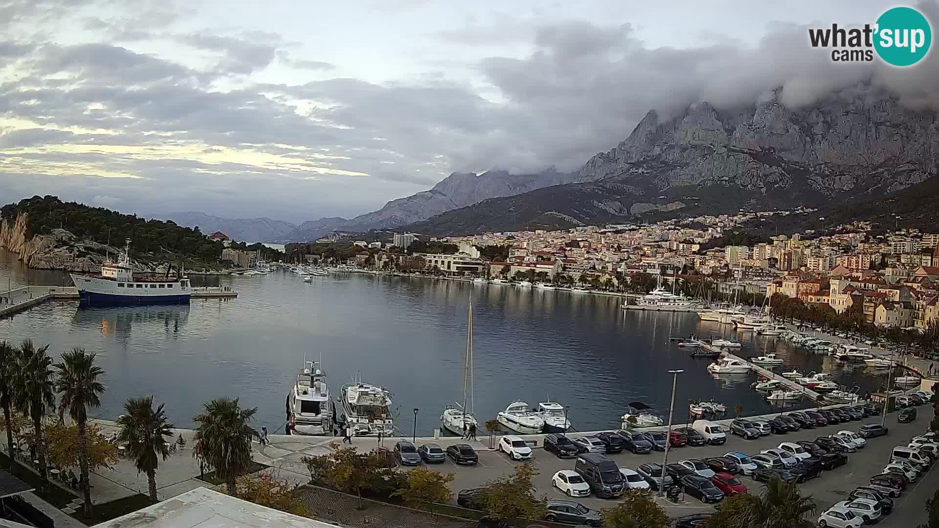 Webcam Makarska ‘s seaside promenade