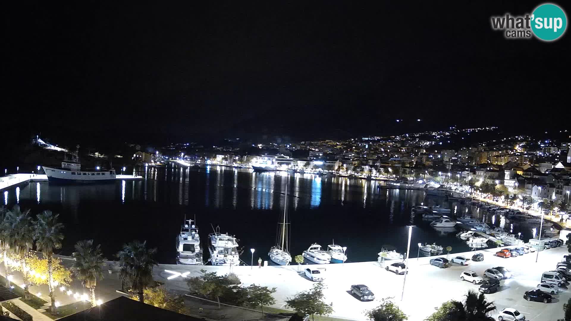 Webcam Makarska promenade de bord de mer