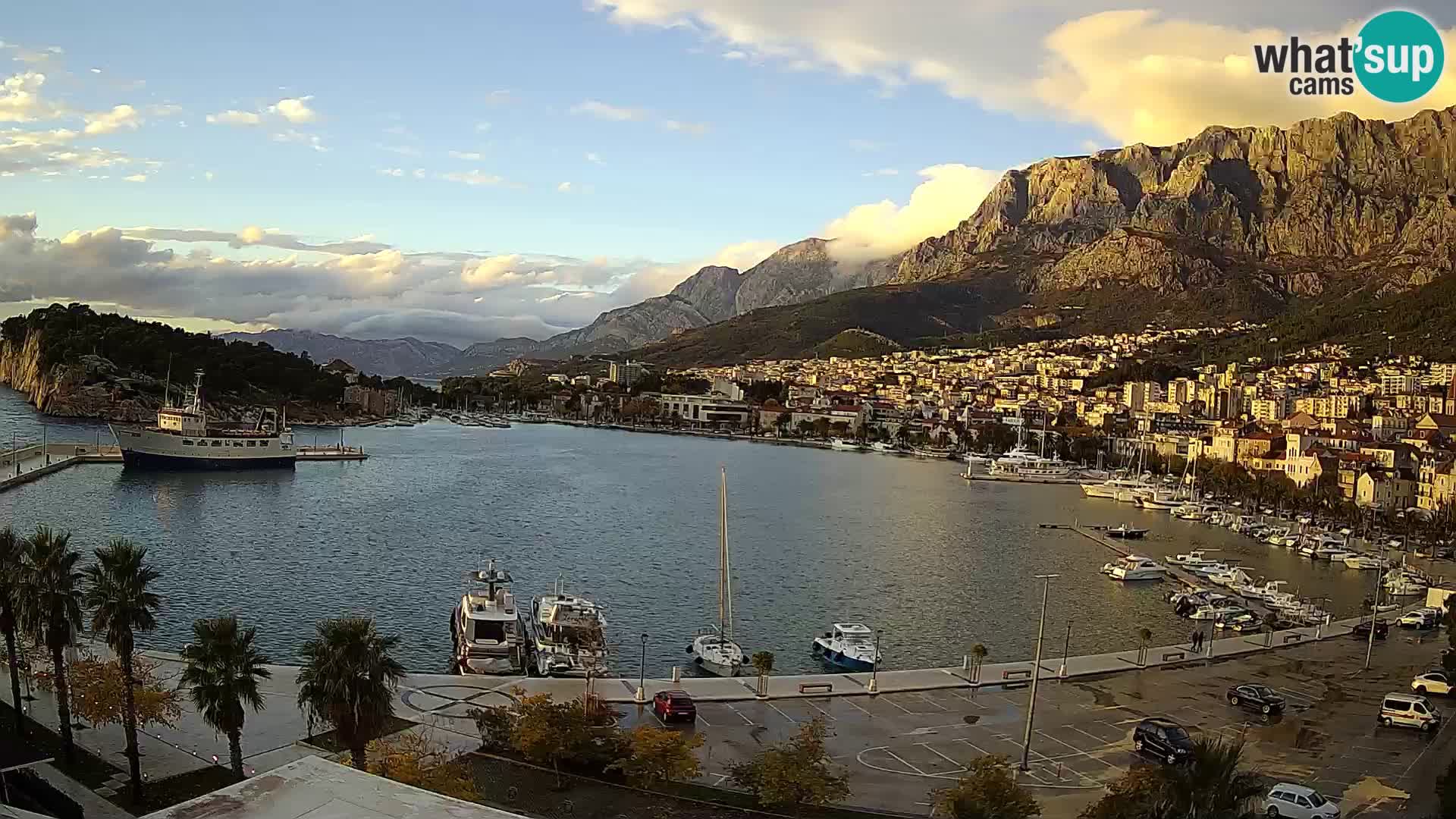 Webcam Makarska paseo junto al mar