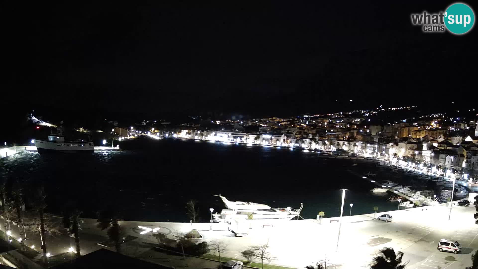 Webcam Makarska ‘s seaside promenade