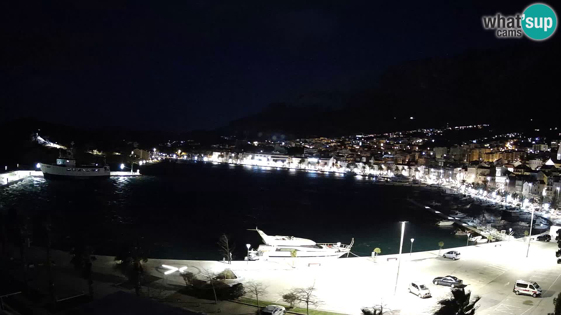 Webcam Makarska ‘s seaside promenade