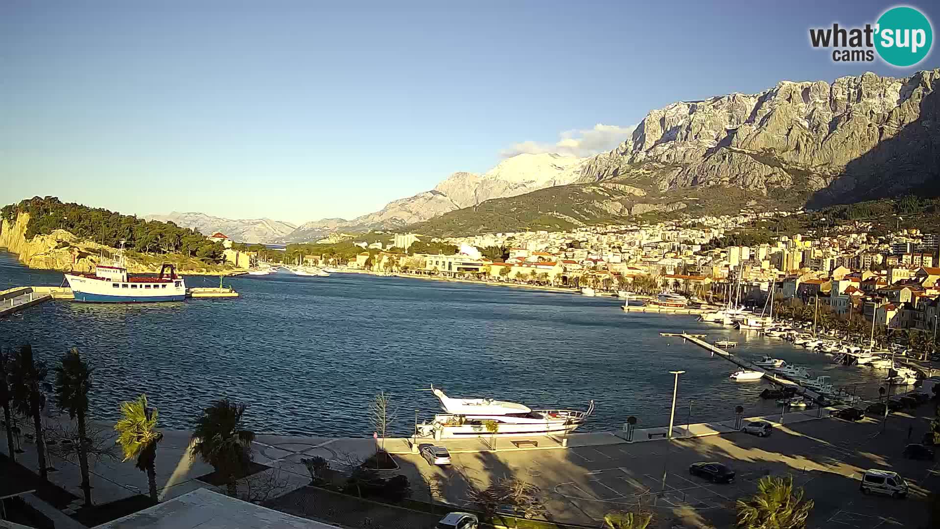 Webcam Makarska ‘s seaside promenade