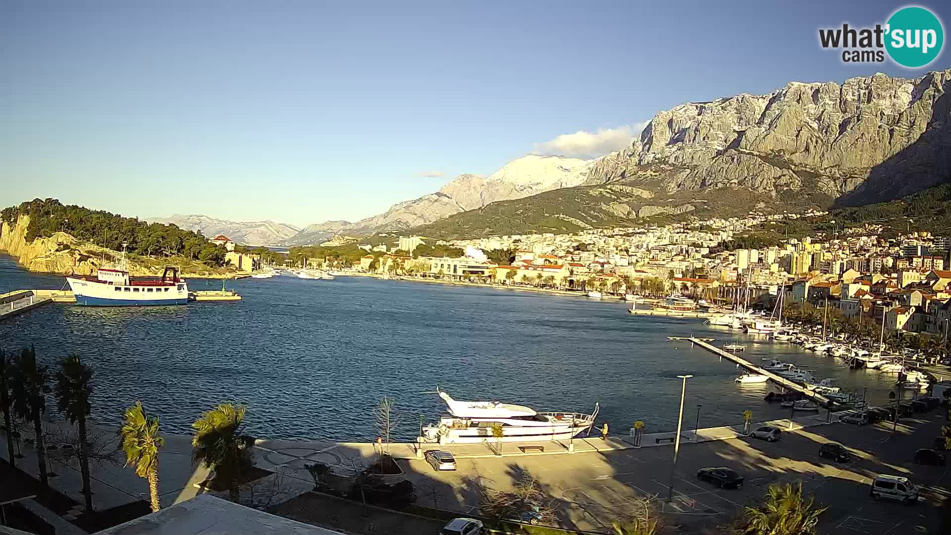 Webcam Makarska ‘s seaside promenade