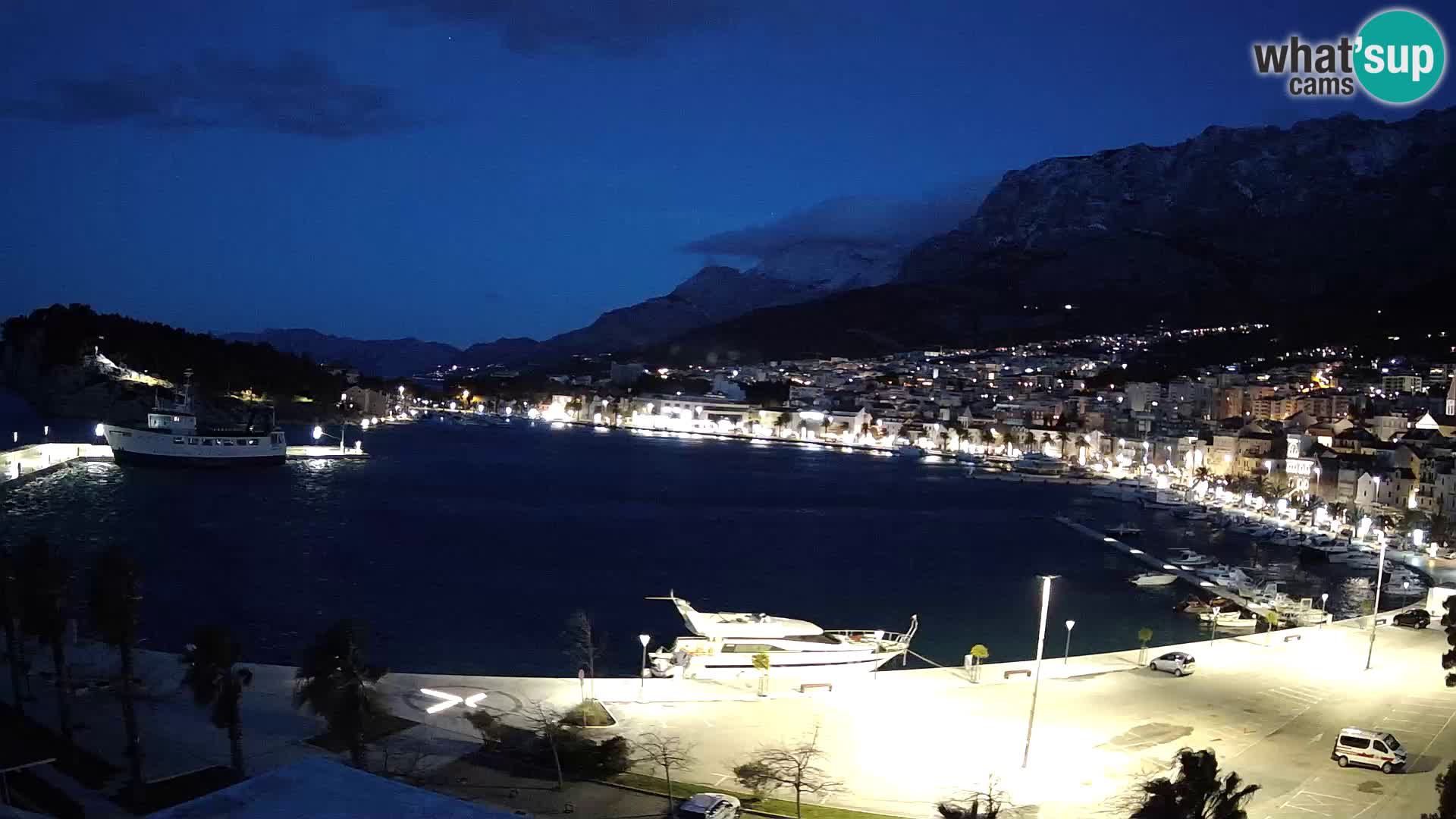 Webcam Makarska ‘s seaside promenade