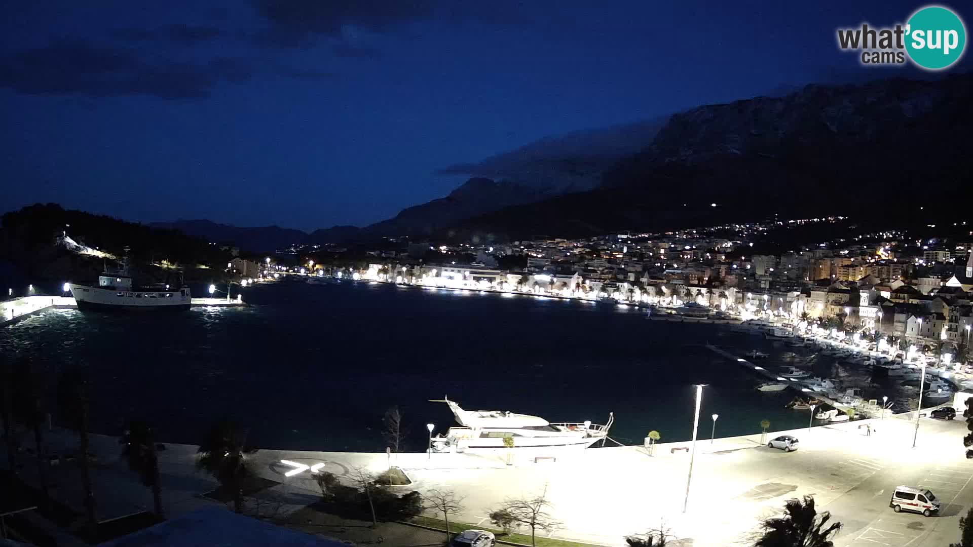 Webcam Makarska ‘s seaside promenade