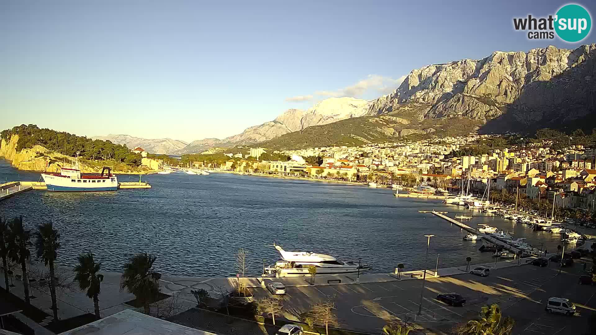 Webcam Makarska ‘s seaside promenade