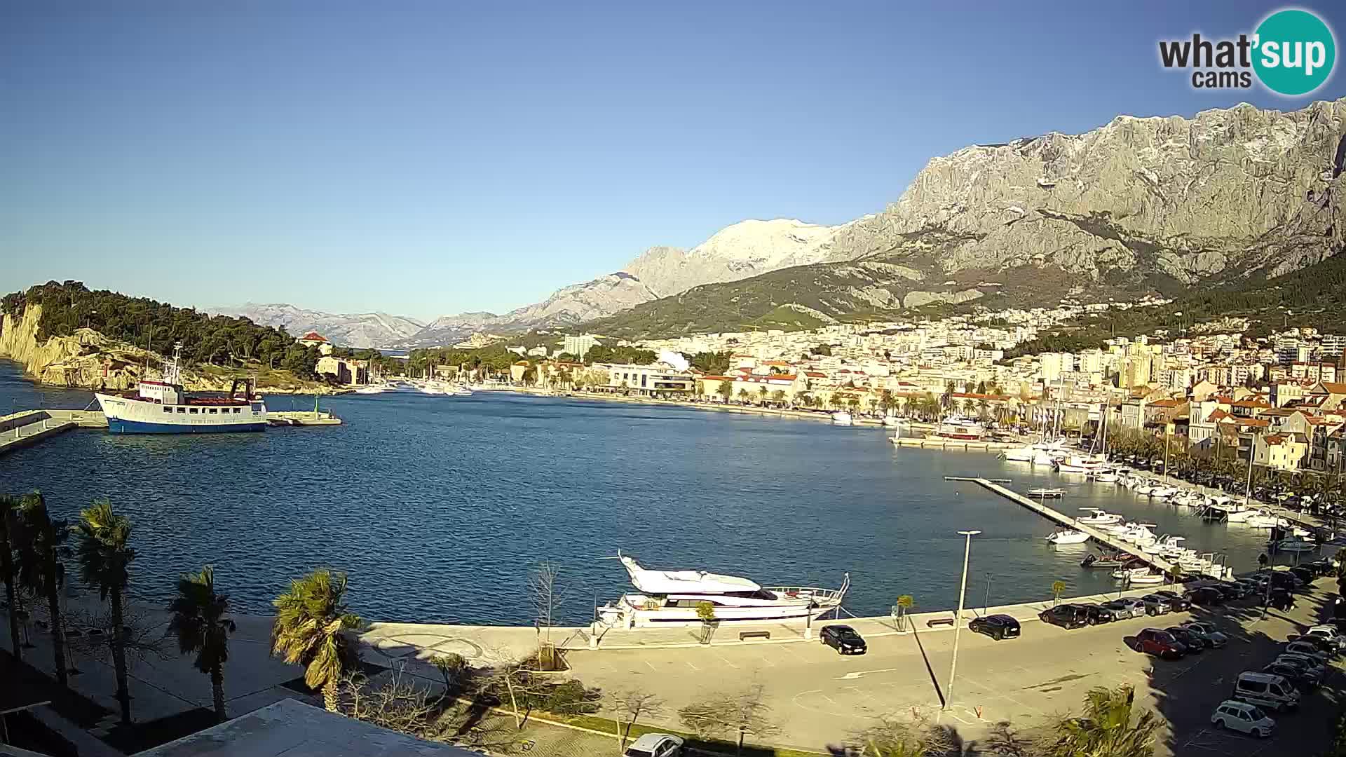 Webcam Makarska ‘s seaside promenade