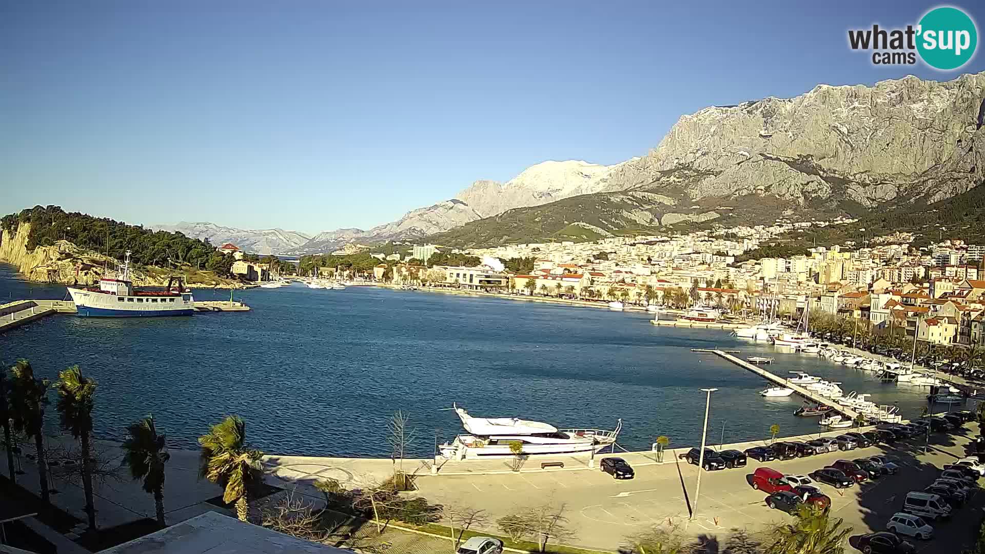 Webcam Makarska ‘s seaside promenade