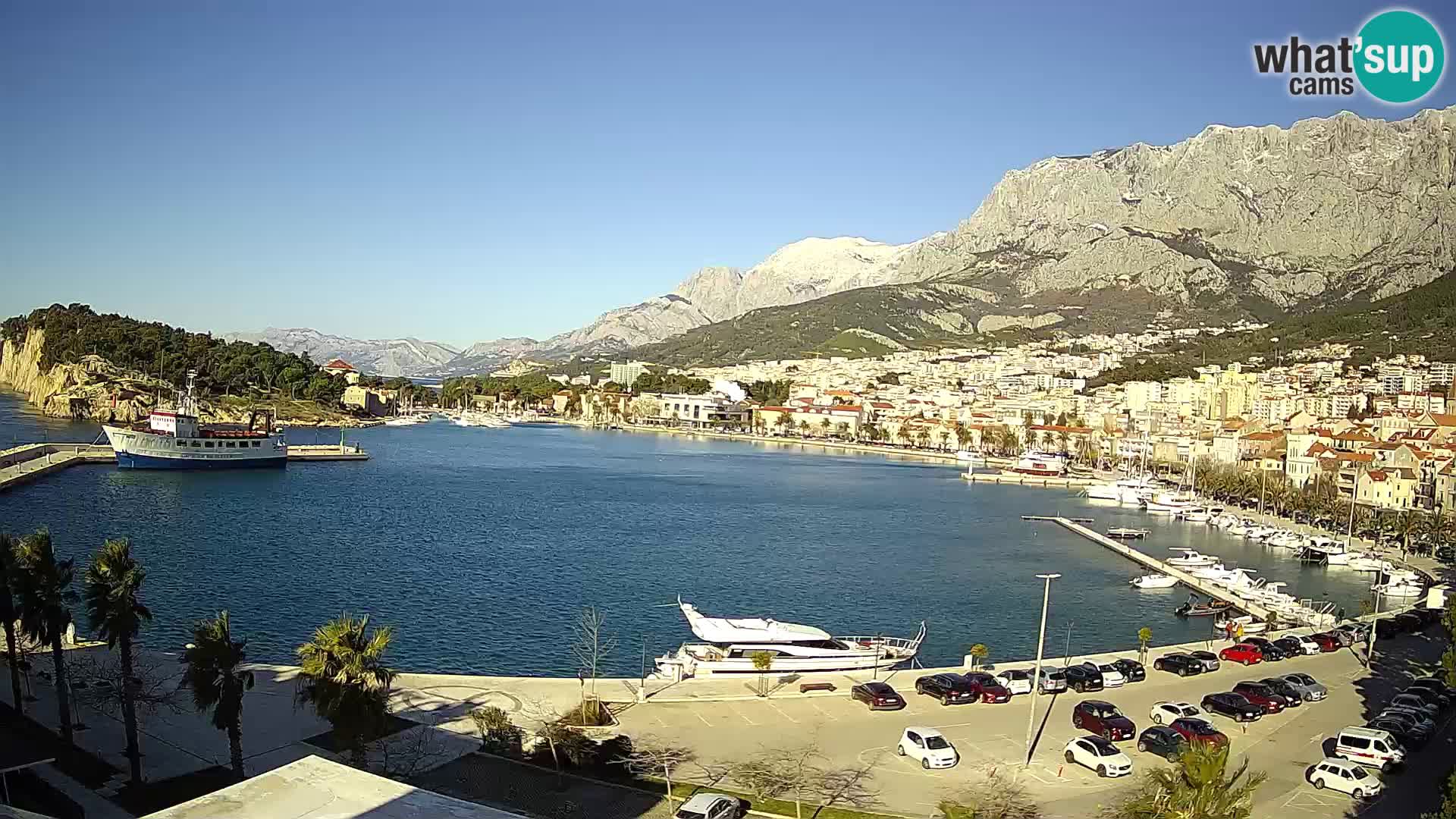 Webcam Makarska ‘s seaside promenade