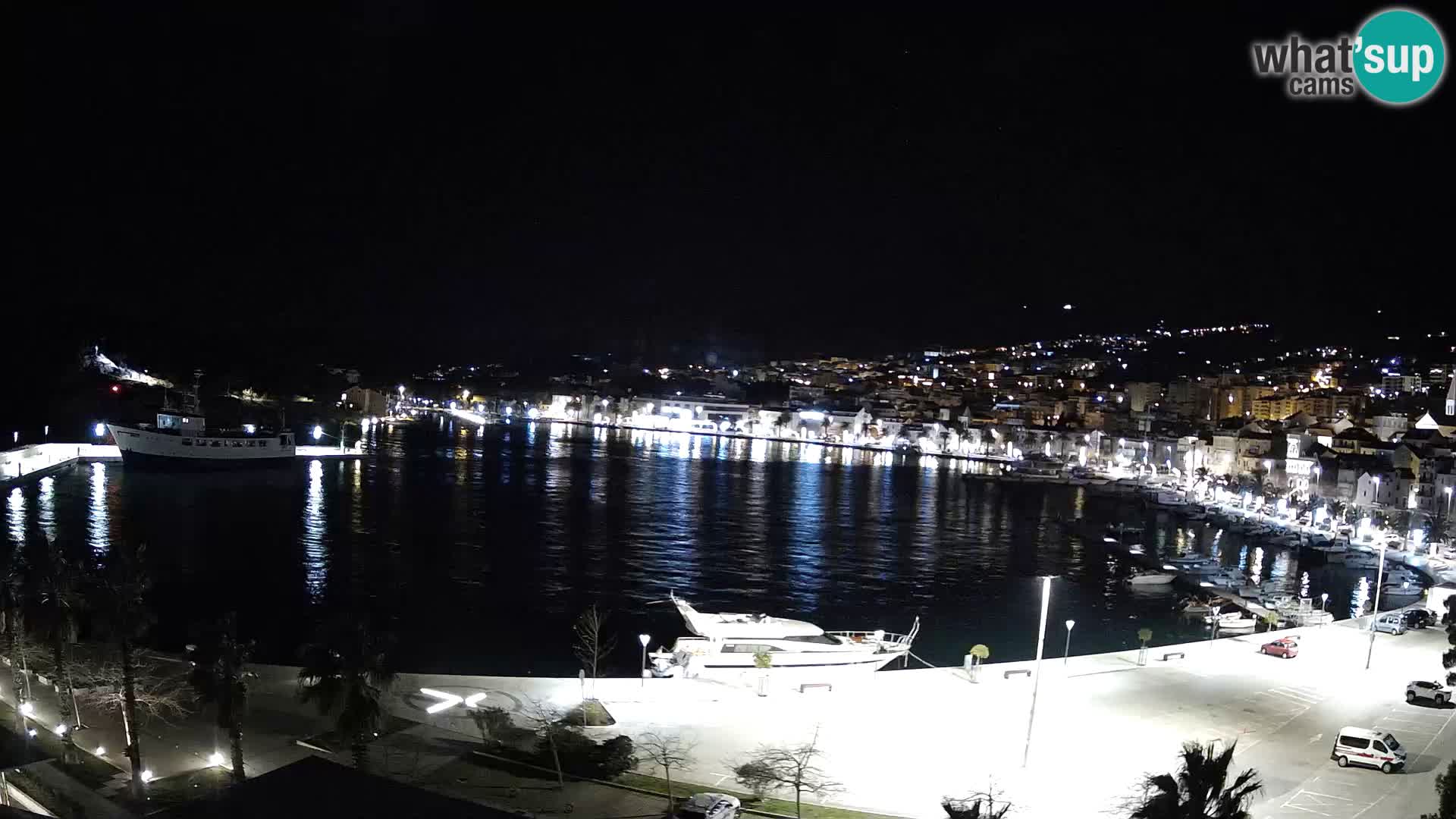 Webcam Makarska ‘s seaside promenade