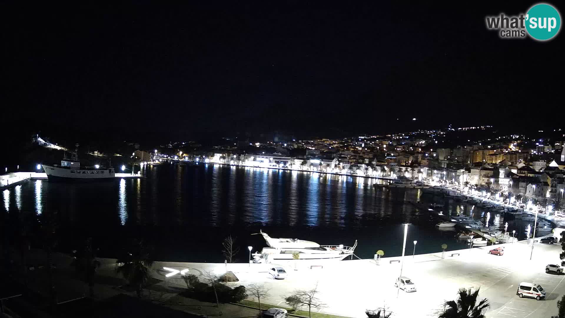 Webcam Makarska ‘s seaside promenade