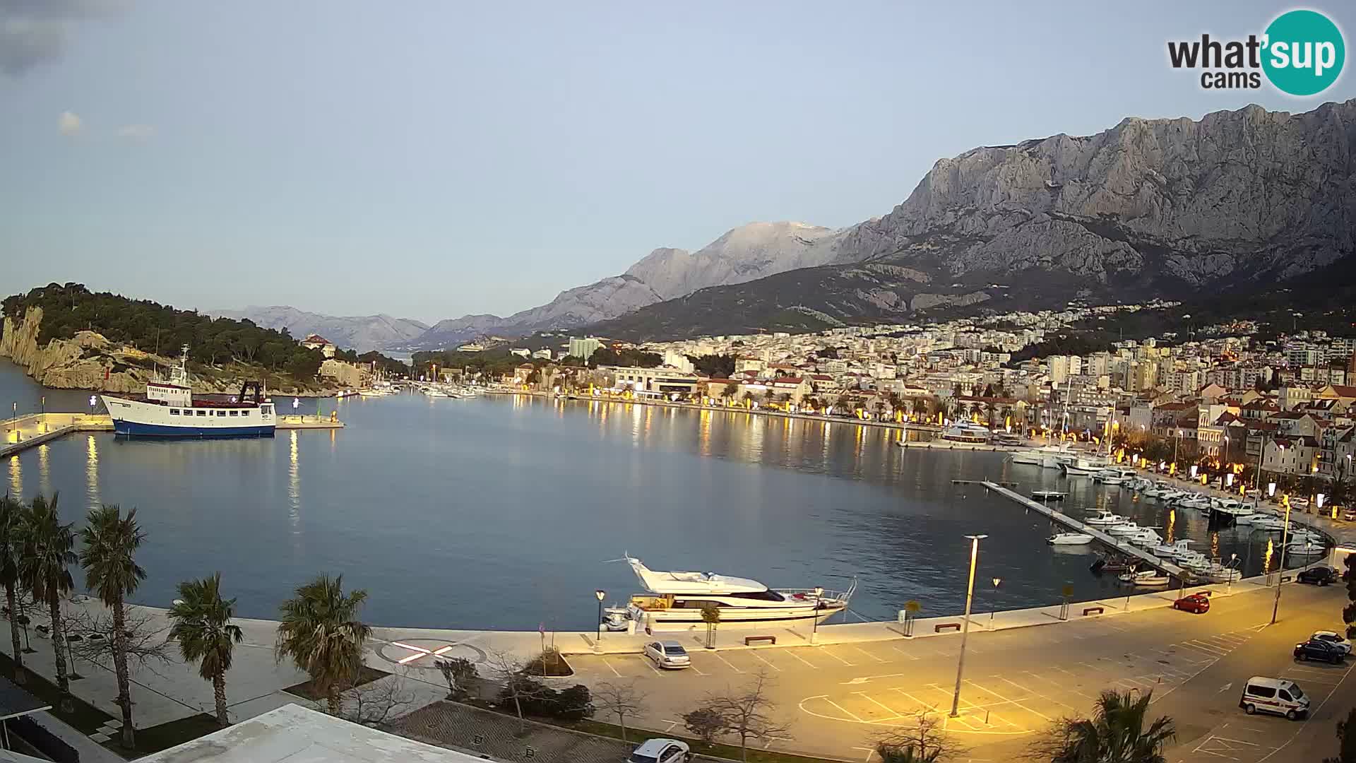 Webcam Makarska ‘s seaside promenade