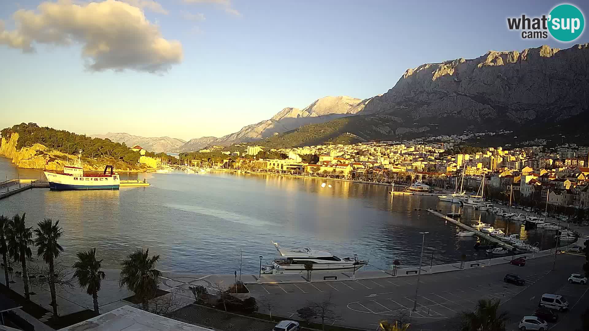 Webcam Makarska paseo junto al mar