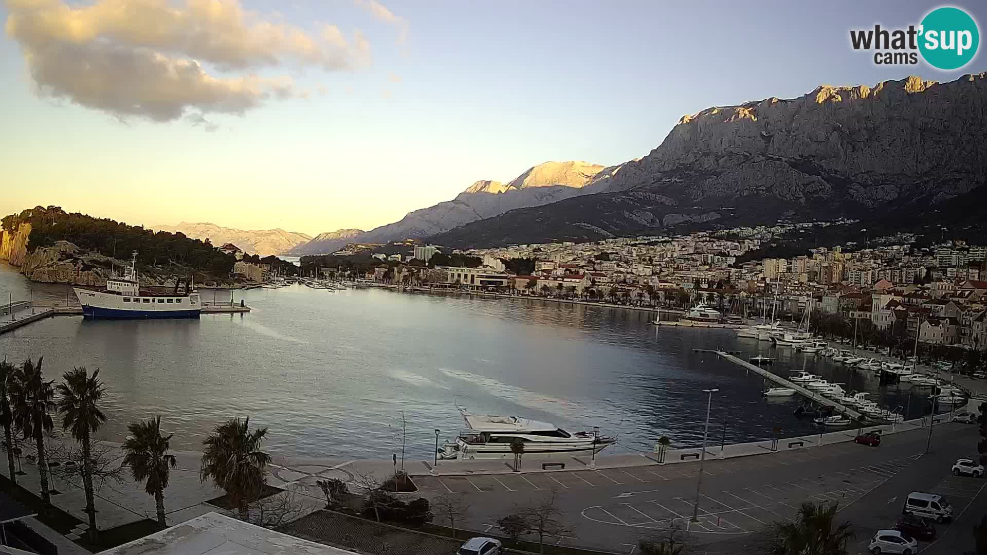 Webcam Makarska ‘s seaside promenade