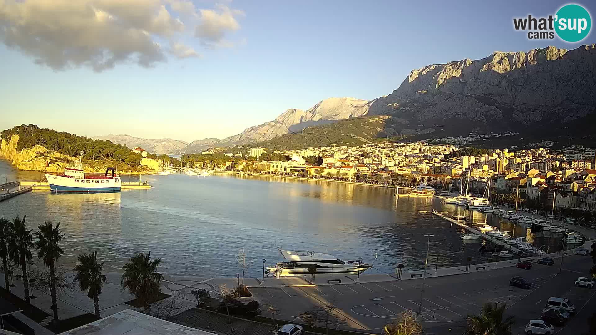 Webcam Makarska ‘s seaside promenade