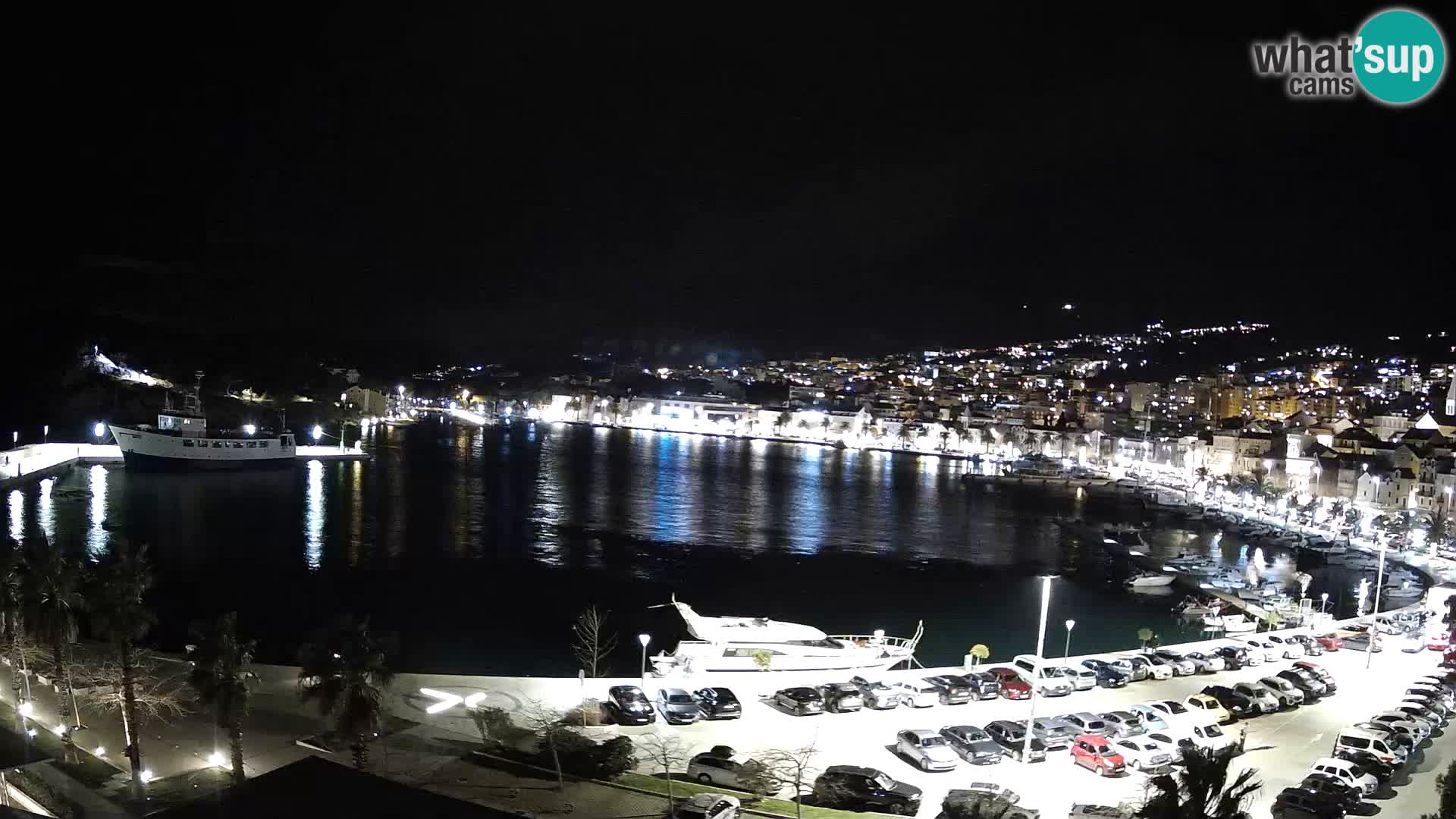 Webcam Makarska promenade de bord de mer