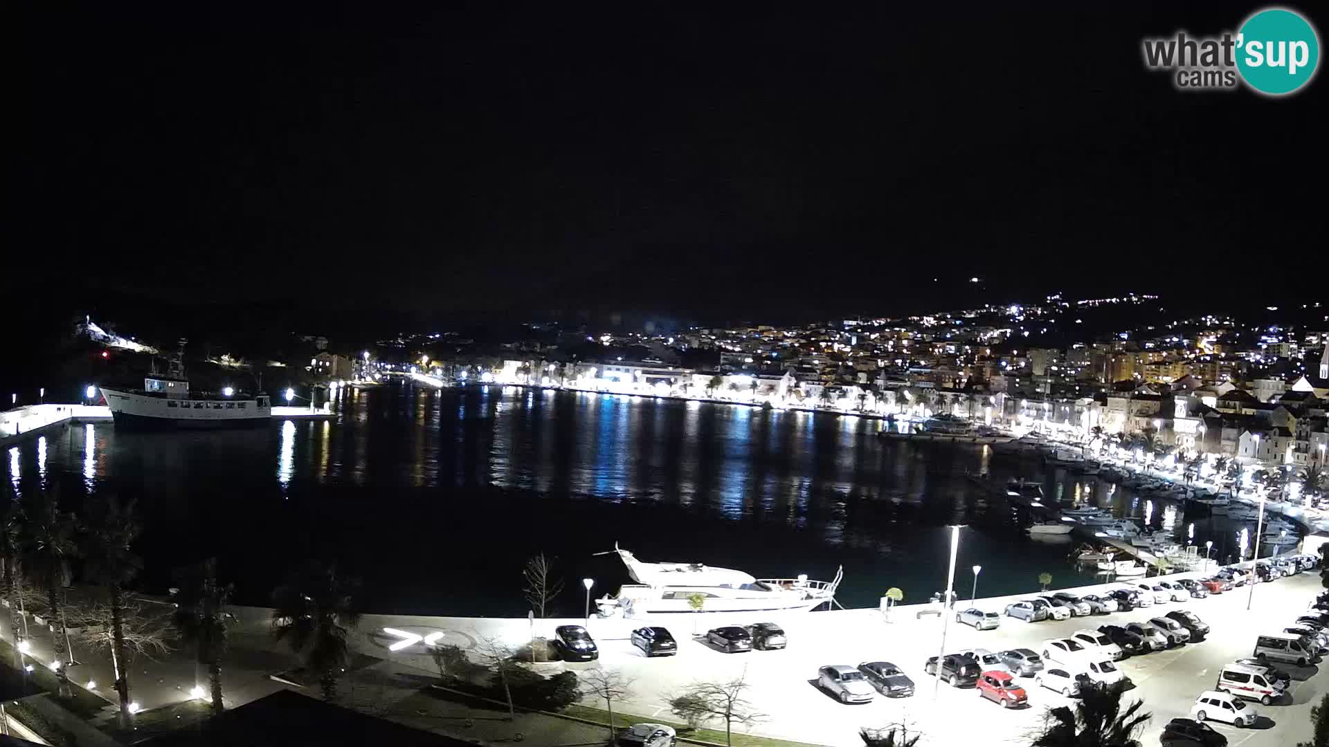 Webcam Makarska promenade de bord de mer