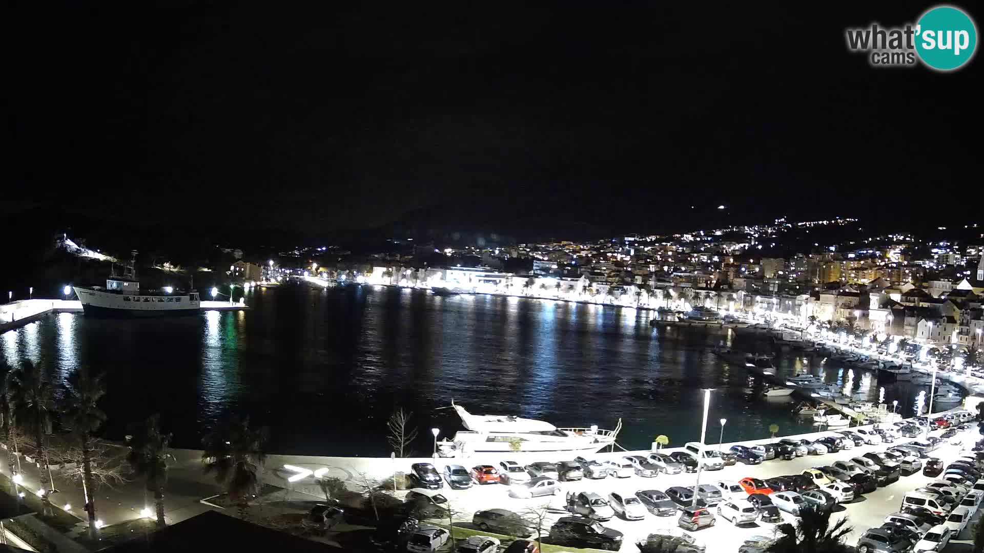 Webcam Makarska promenade de bord de mer