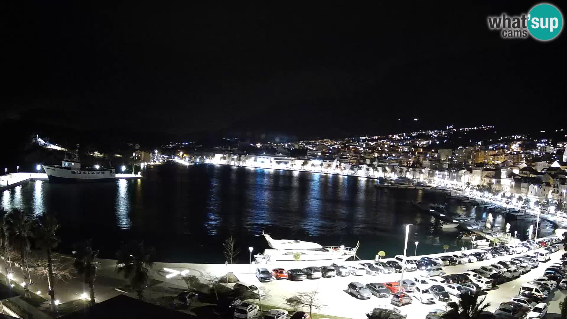 Webcam Makarska promenade de bord de mer