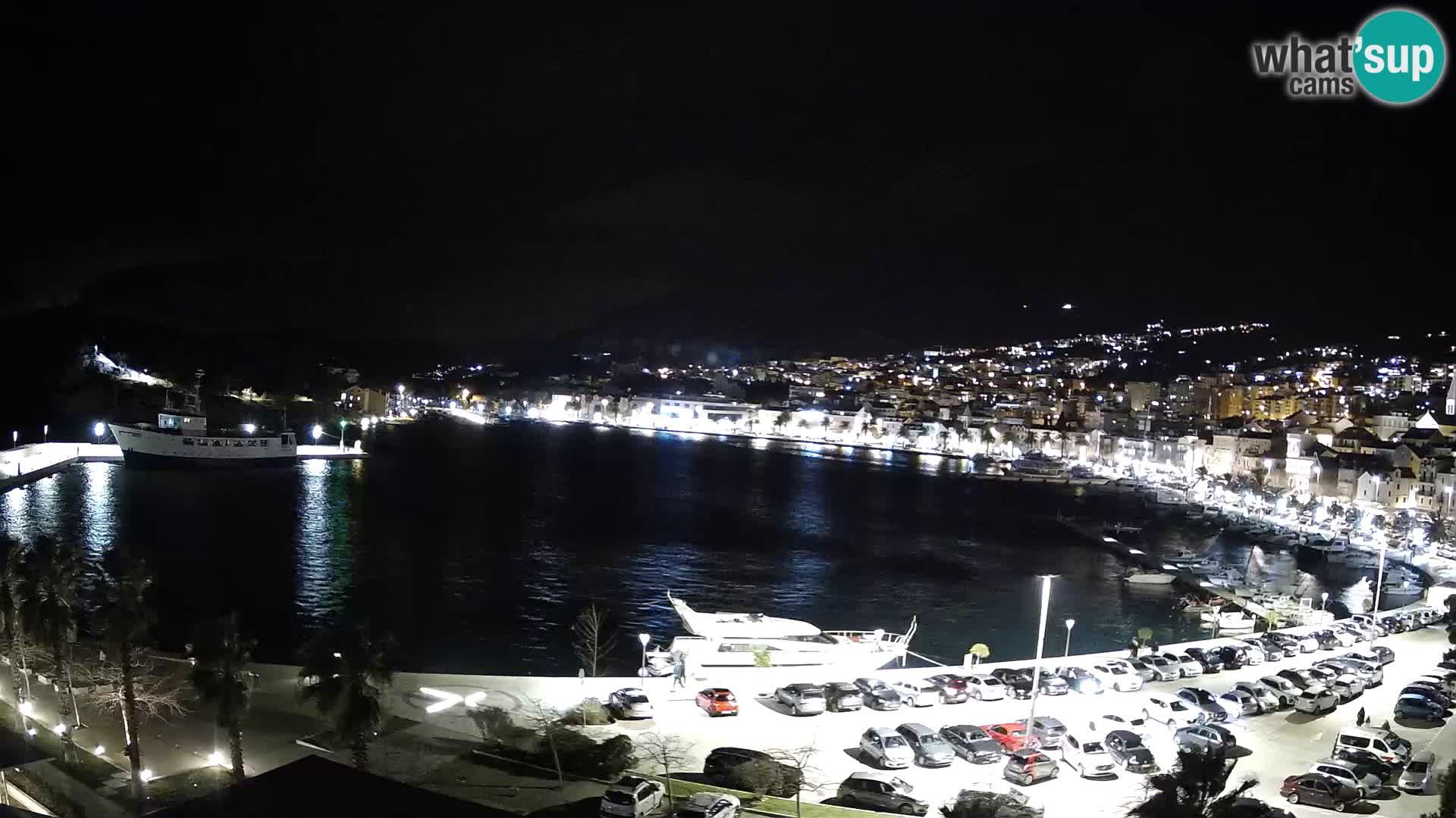 Webcam Makarska promenade de bord de mer