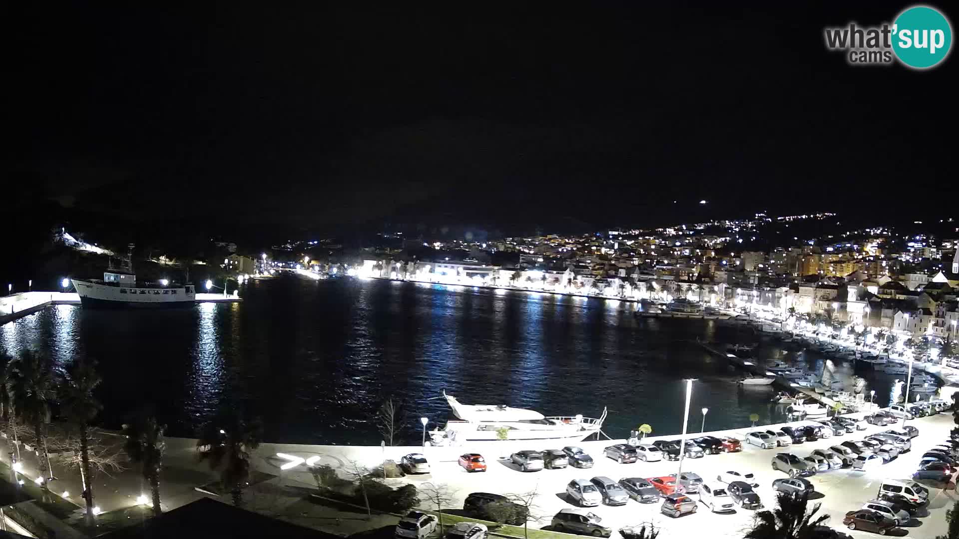 Webcam Makarska promenade de bord de mer