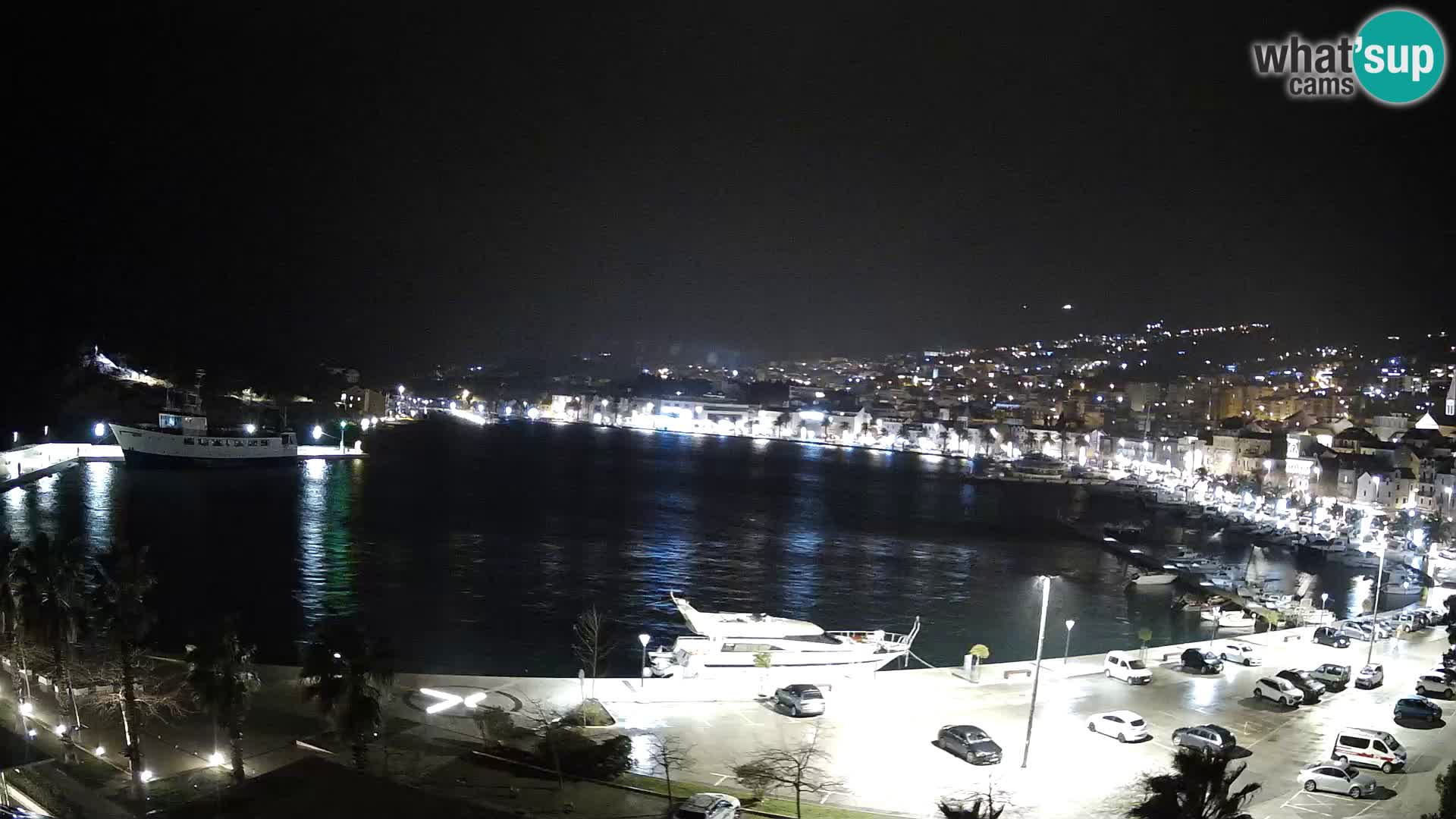 Webcam Makarska promenade de bord de mer