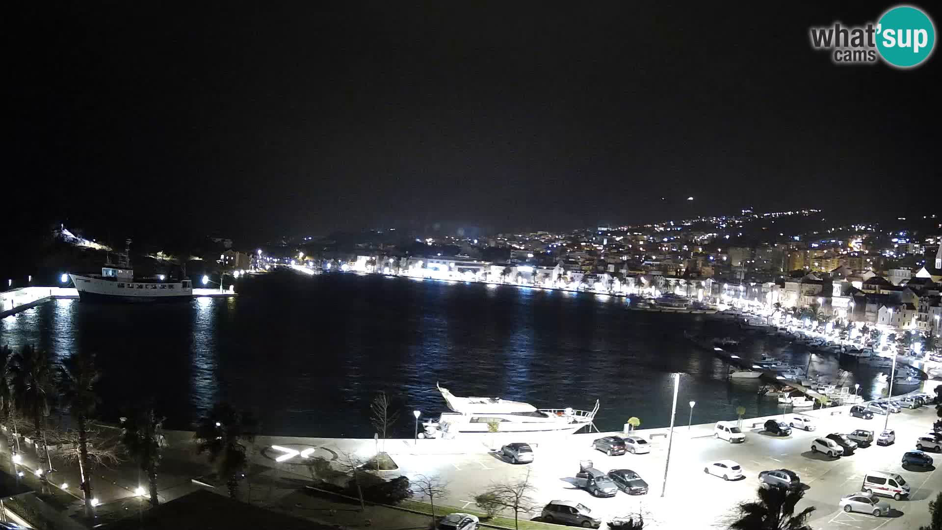 Webcam Makarska promenade de bord de mer