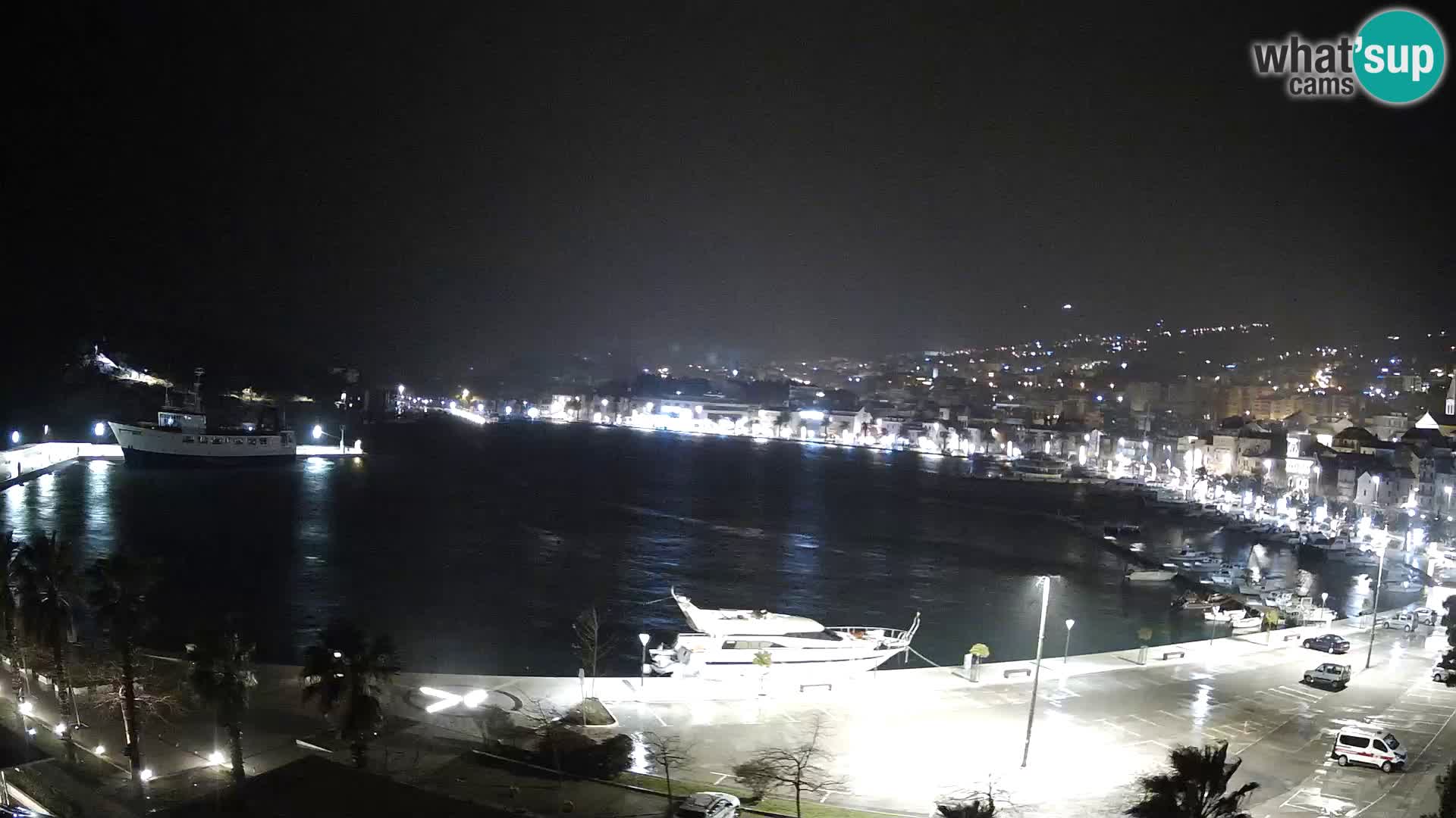 Webcam Makarska ‘s seaside promenade