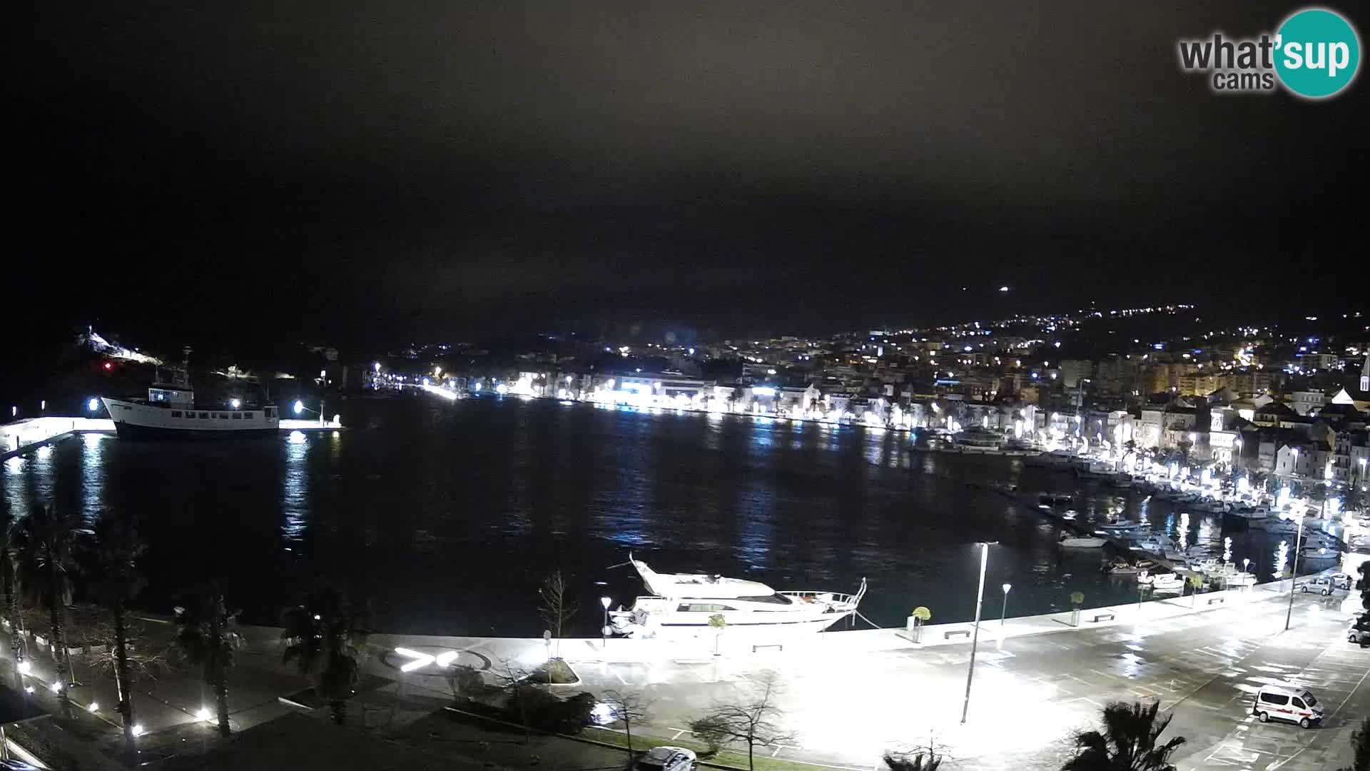 Webcam Makarska ‘s seaside promenade