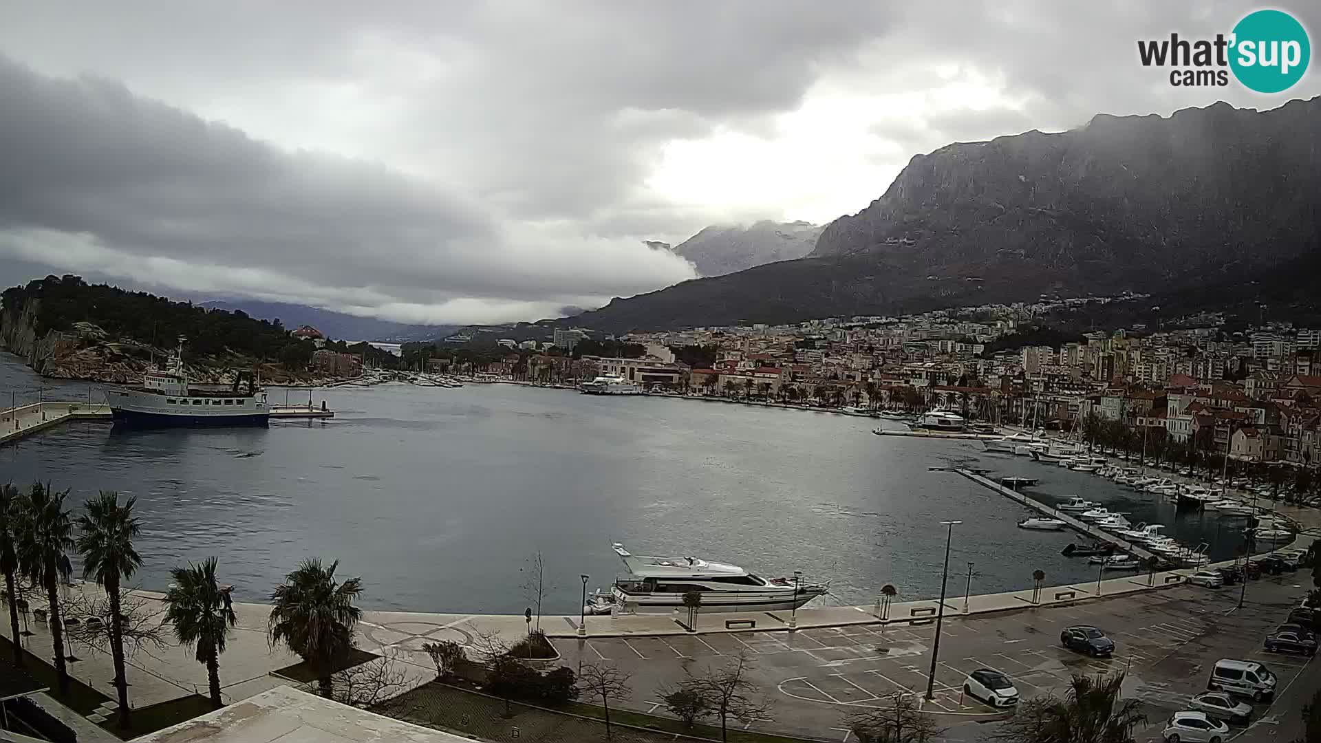 Webcam Makarska ‘s seaside promenade