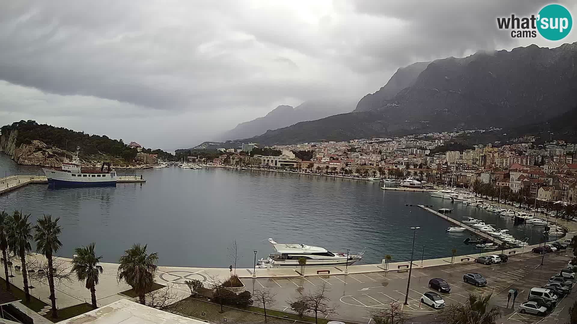 Webcam Makarska ‘s seaside promenade