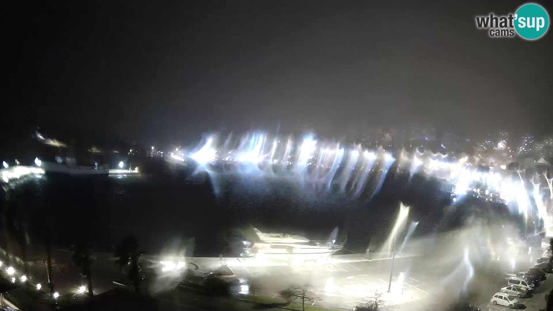 Webcam Makarska promenade de bord de mer