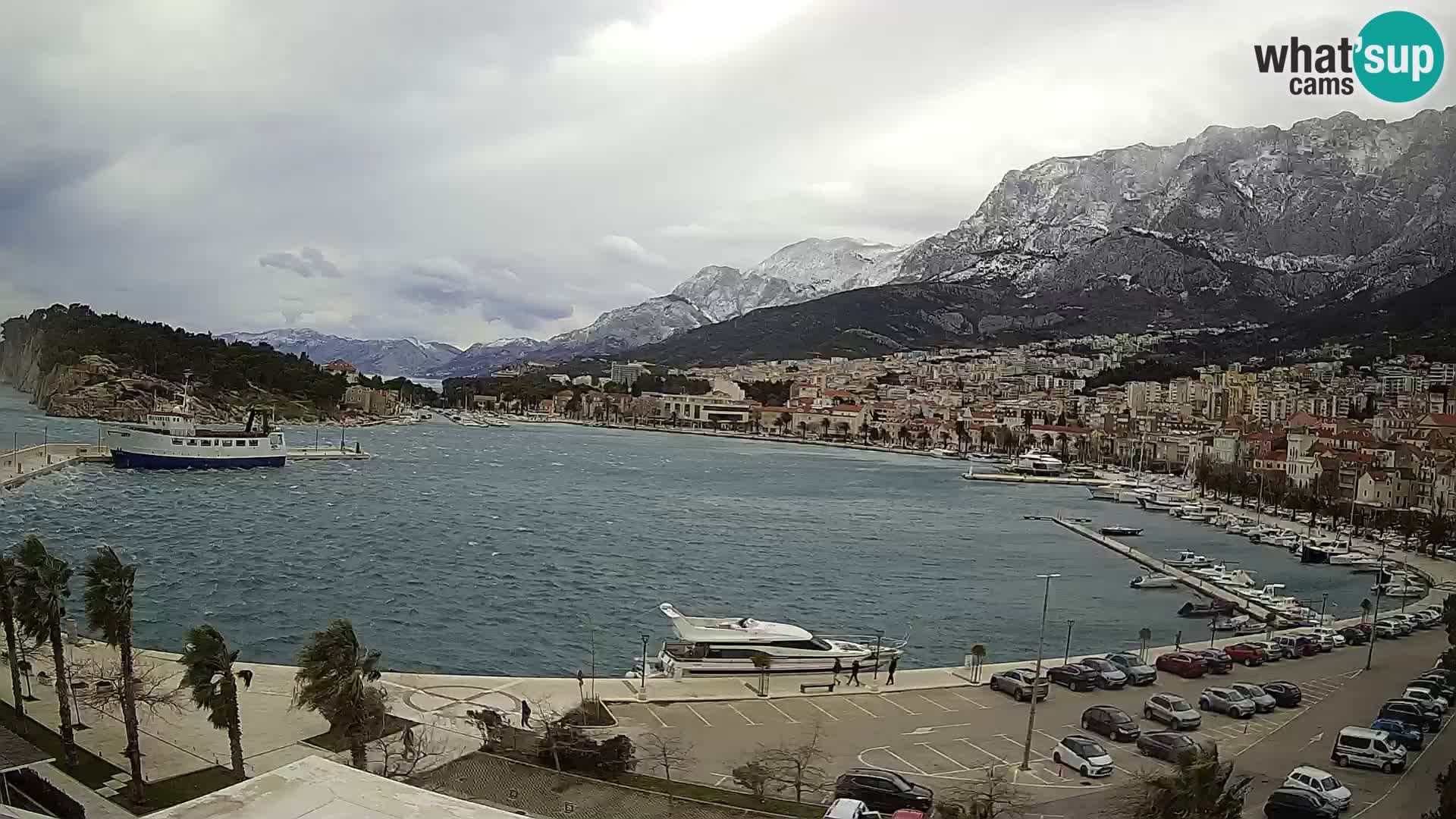 Webcam Makarska ‘s seaside promenade