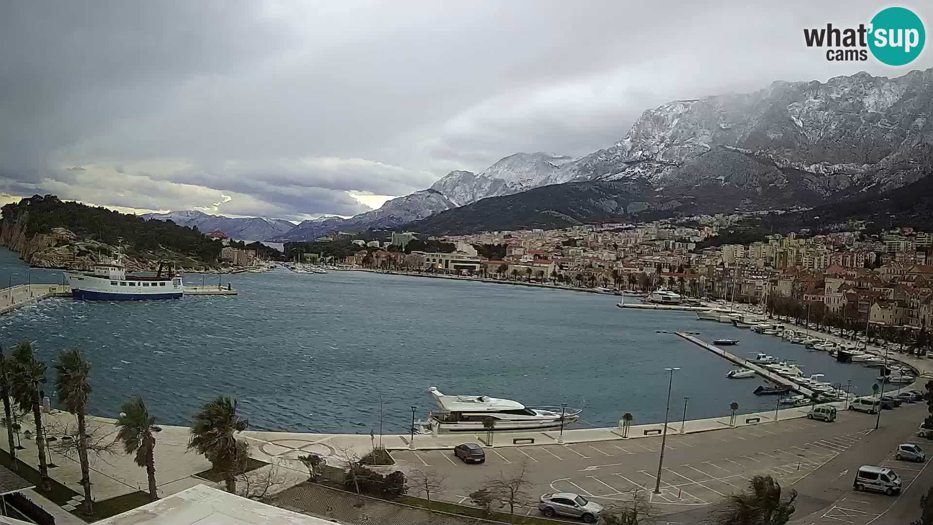 Webcam Makarska ‘s seaside promenade