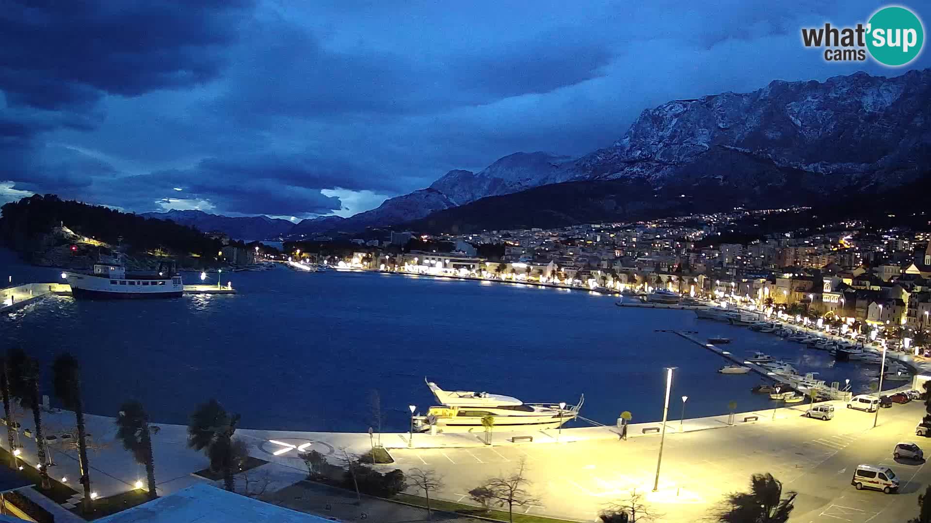 Webcam Makarska ‘s seaside promenade