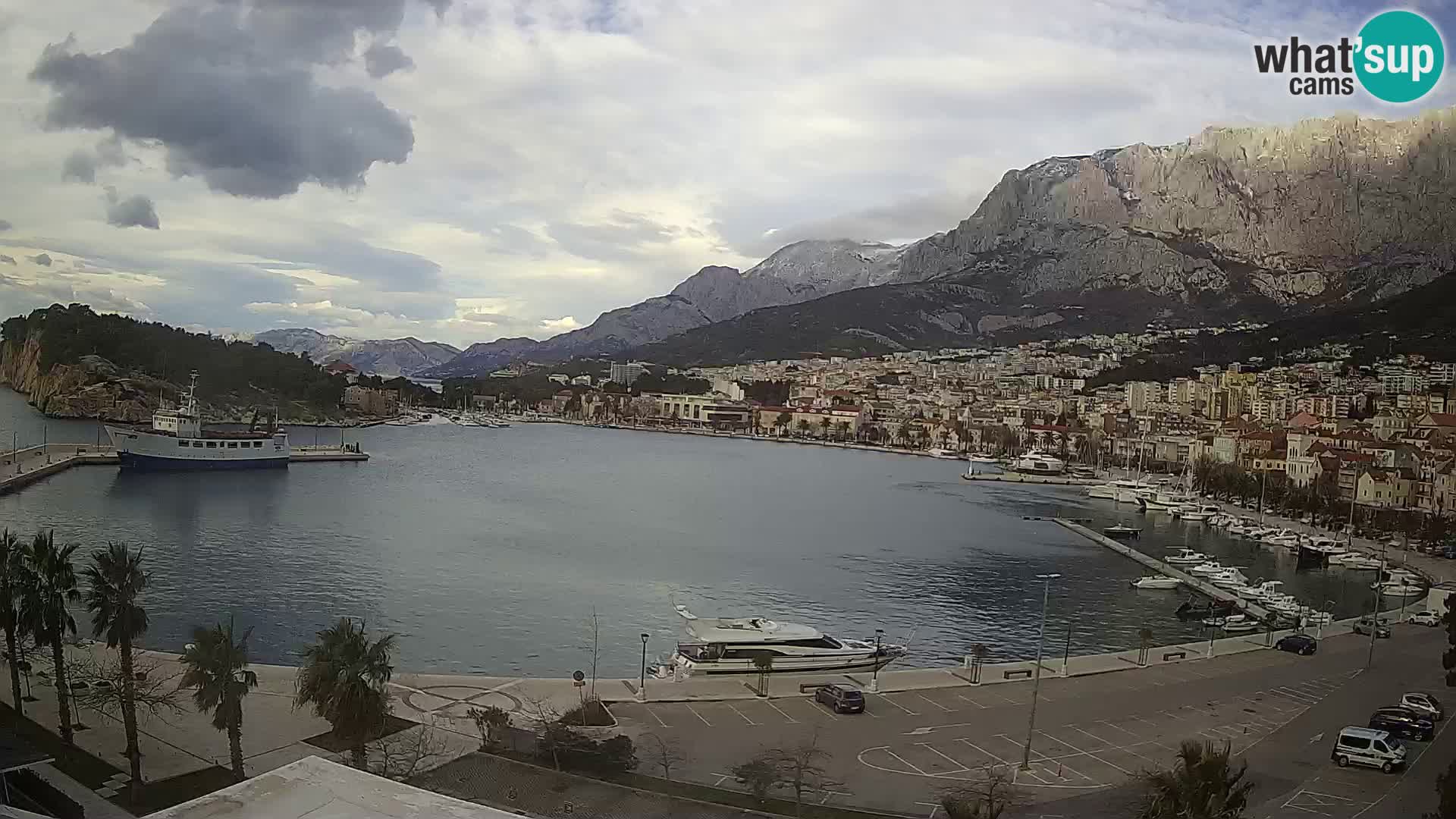 Webcam Makarska ‘s seaside promenade