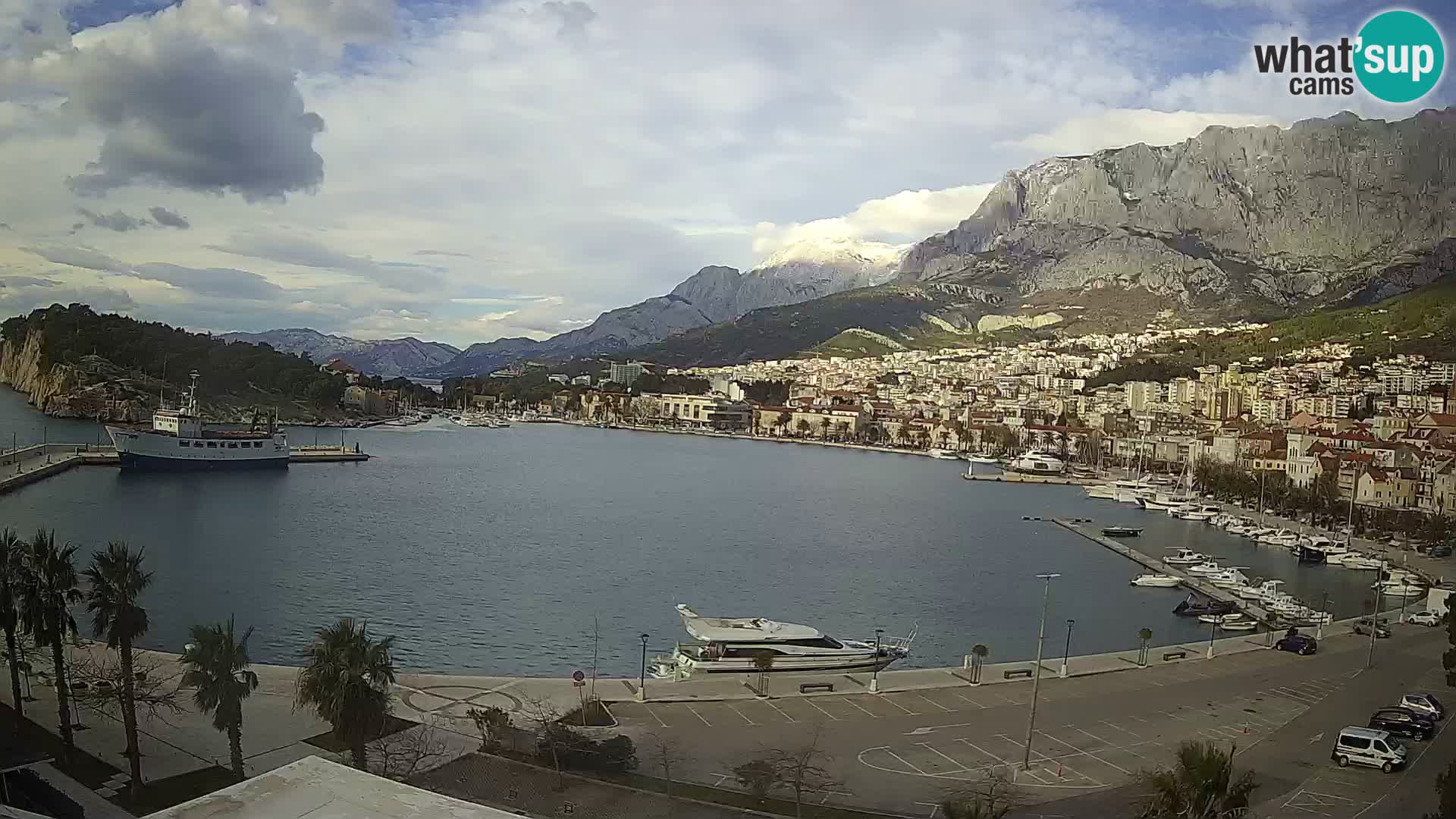 Webcam Makarska ‘s seaside promenade