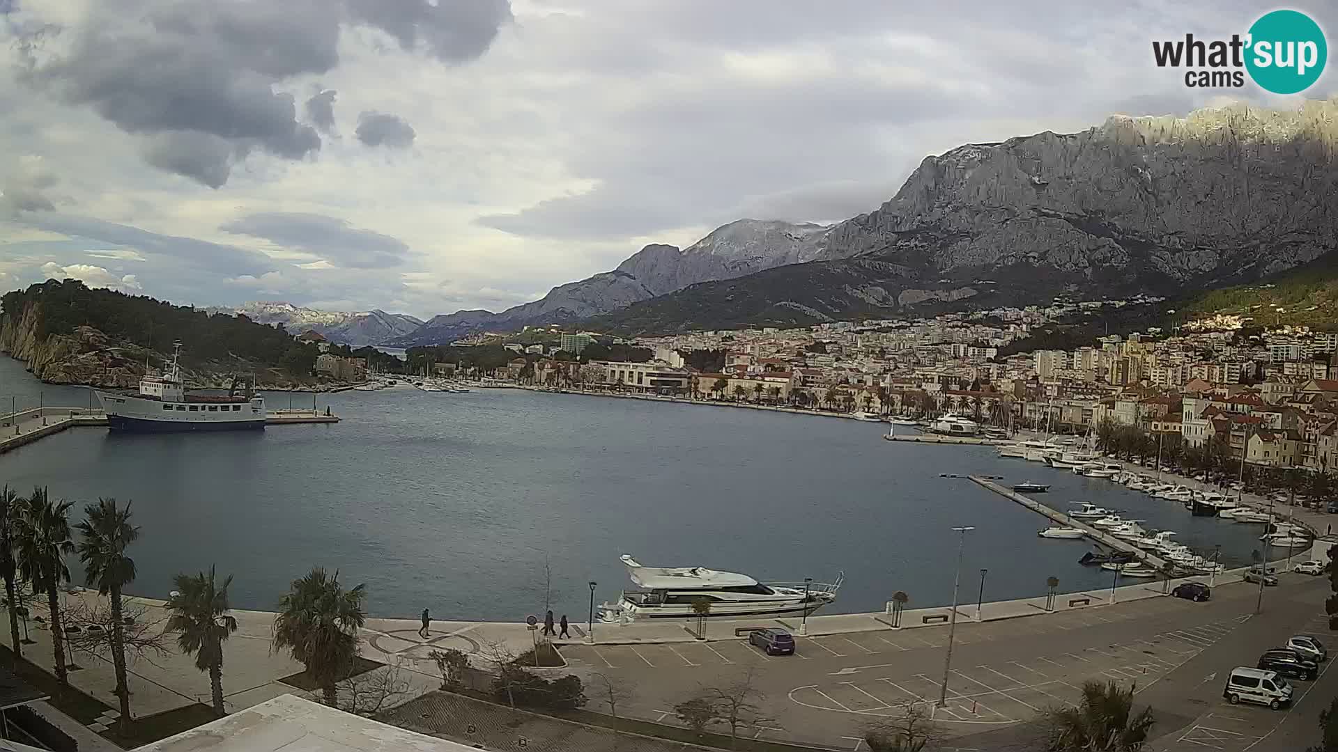 Webcam Makarska ‘s seaside promenade