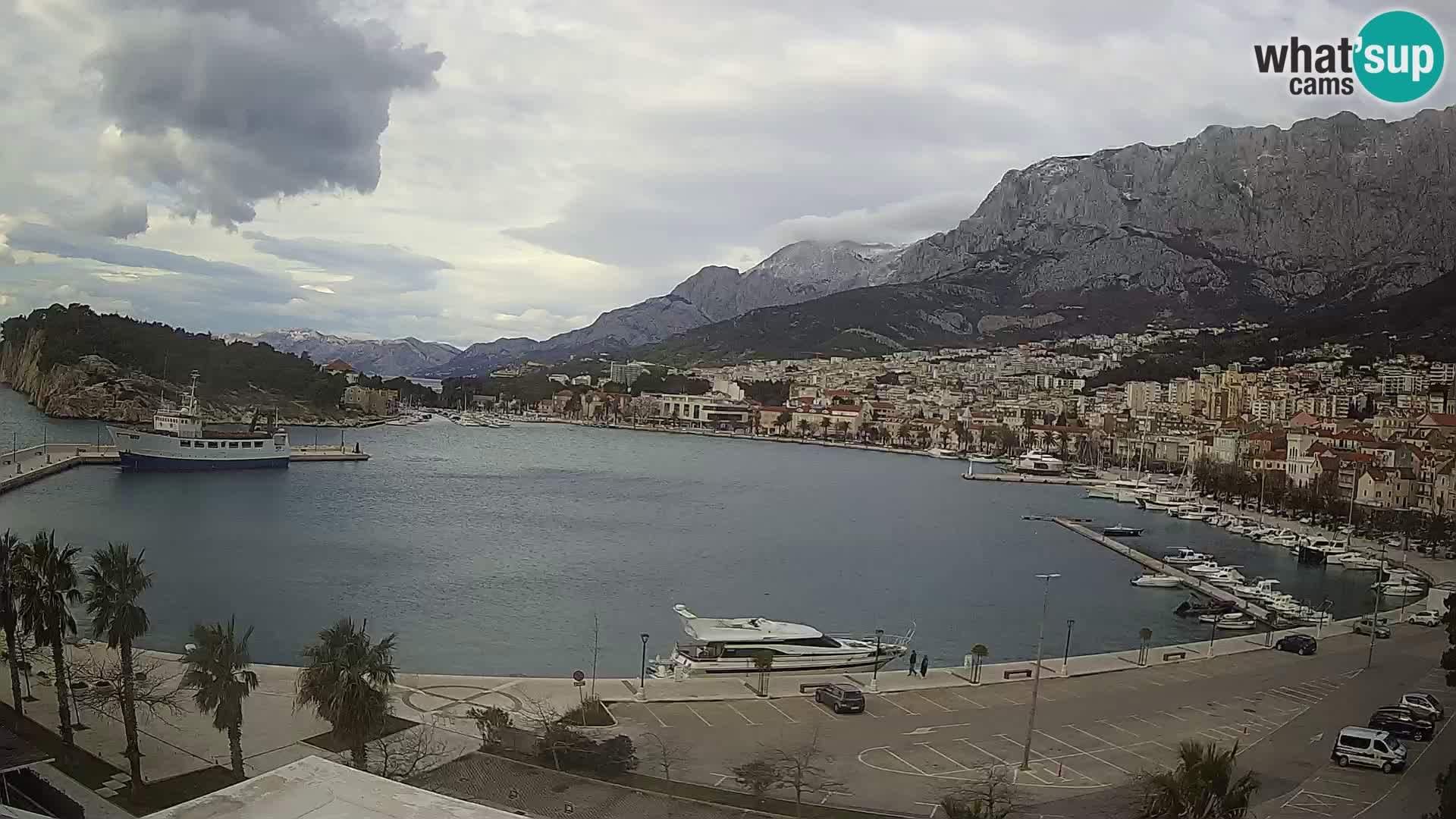 Webcam Makarska ‘s seaside promenade