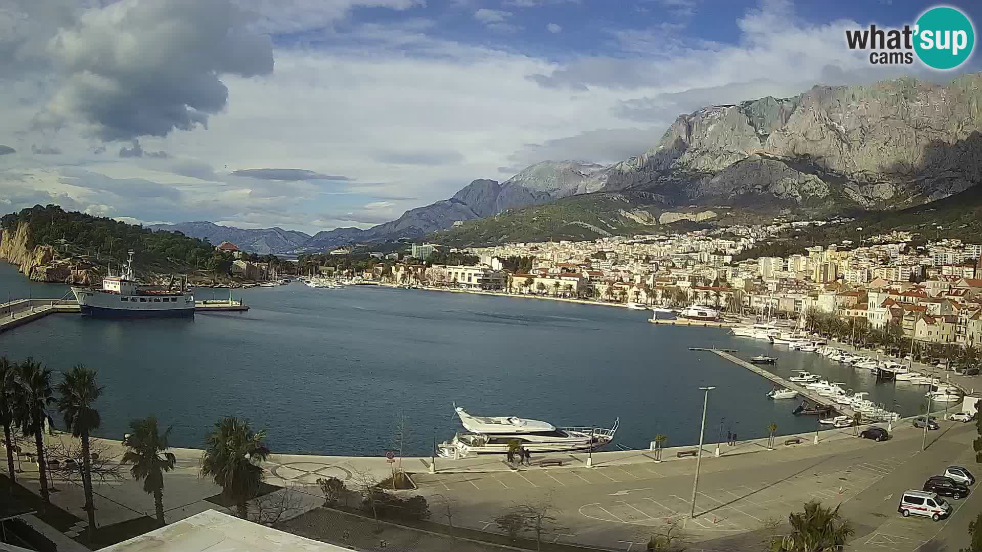 Webcam Makarska ‘s seaside promenade