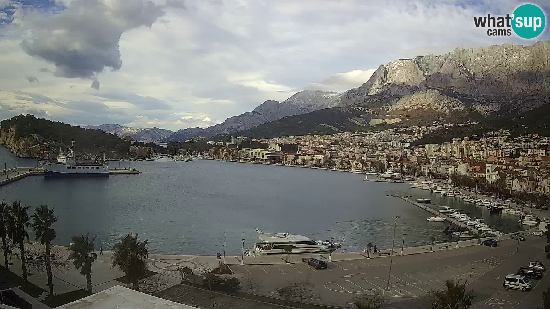 Webcam Makarska ‘s seaside promenade