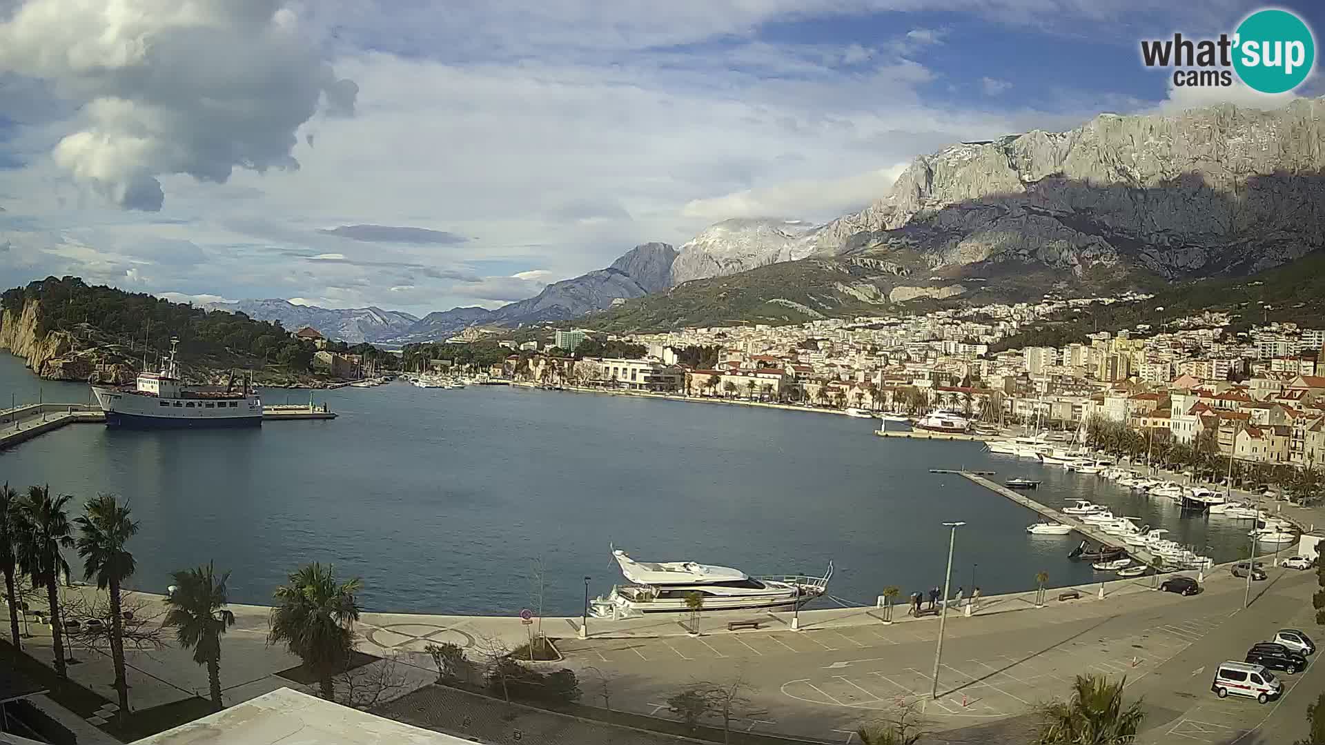 Webcam Makarska ‘s seaside promenade