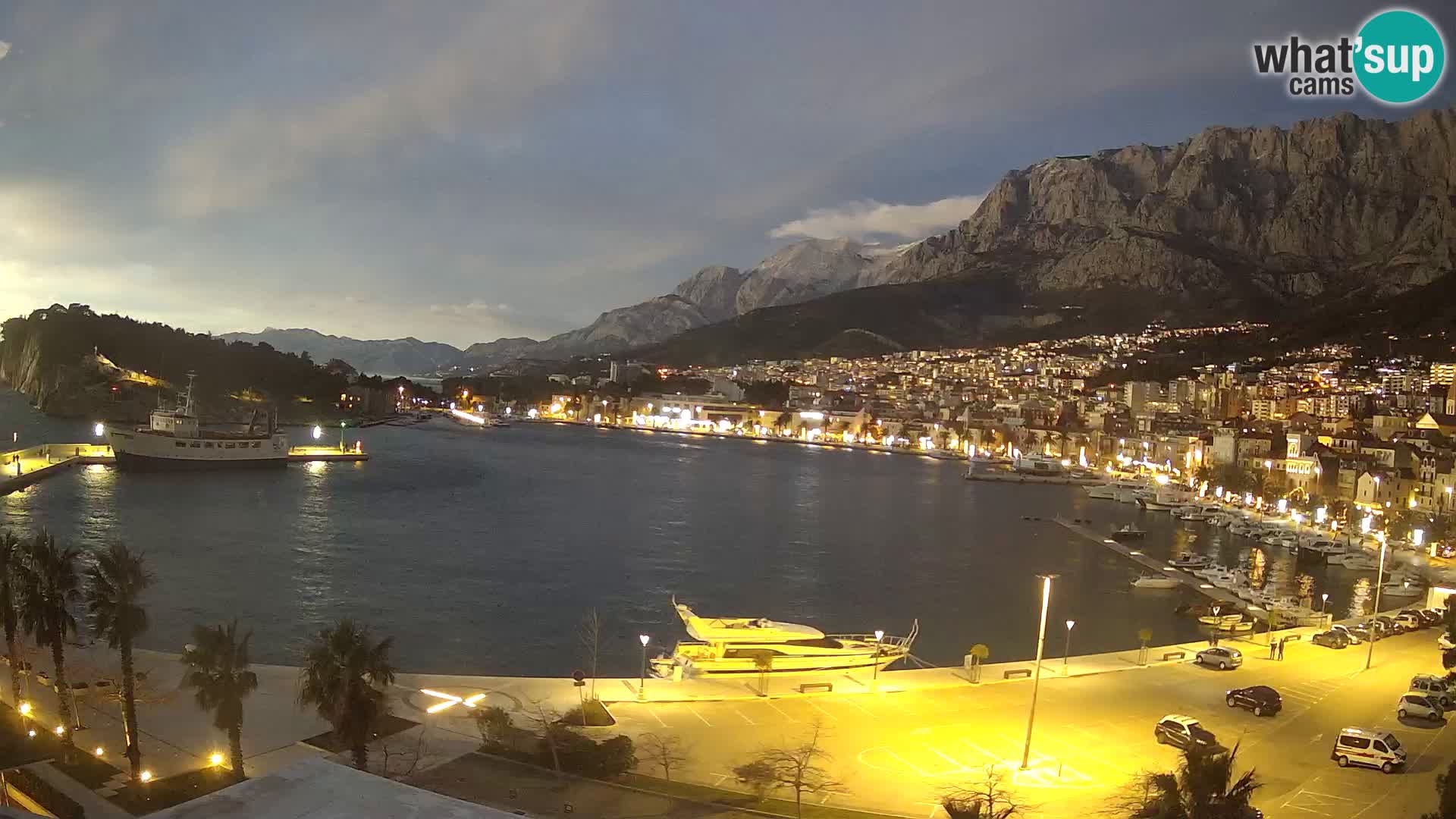 Webcam Makarska paseo junto al mar